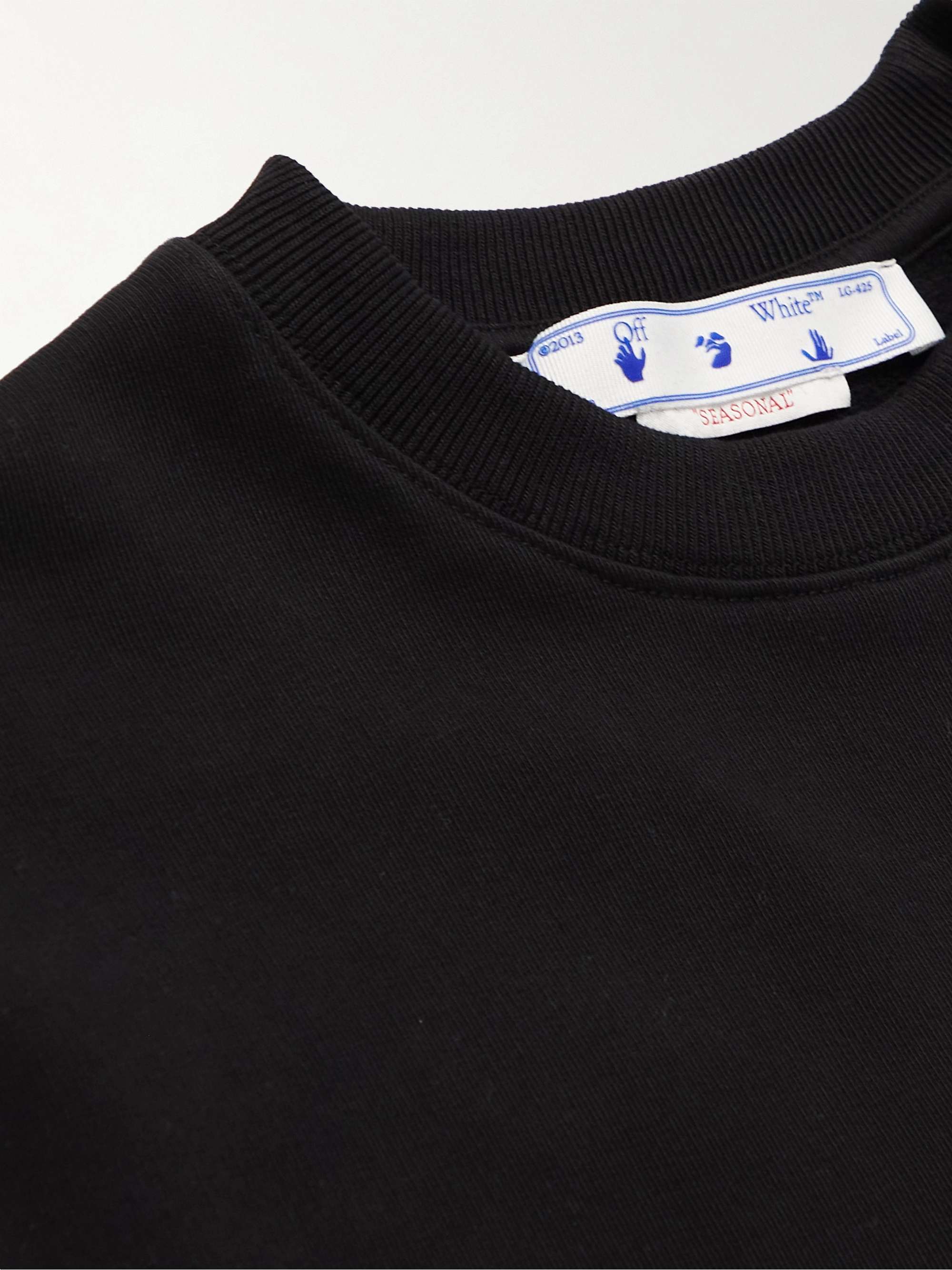 OFF-WHITE Logo-Print Cotton-Jersey Sweatshirt