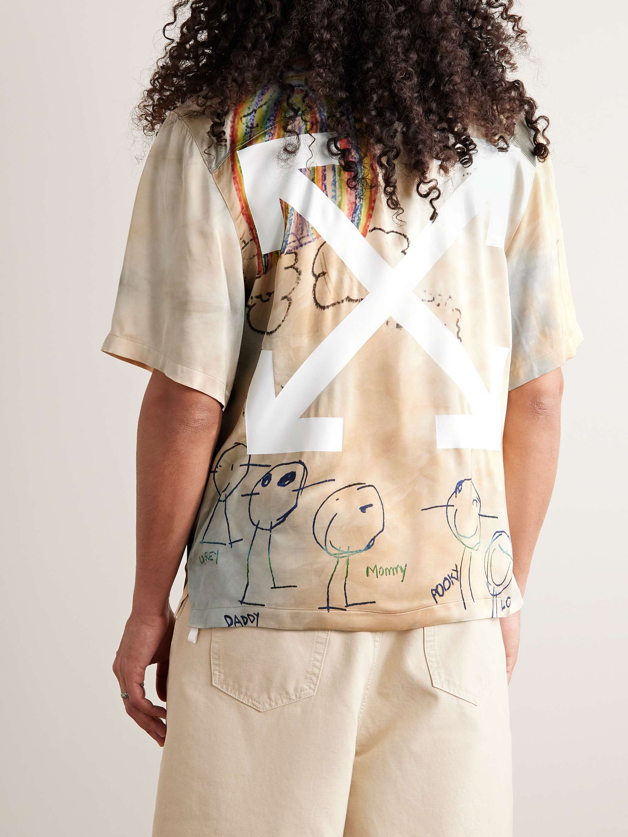 OFF-WHITE Printed Satin Shirt