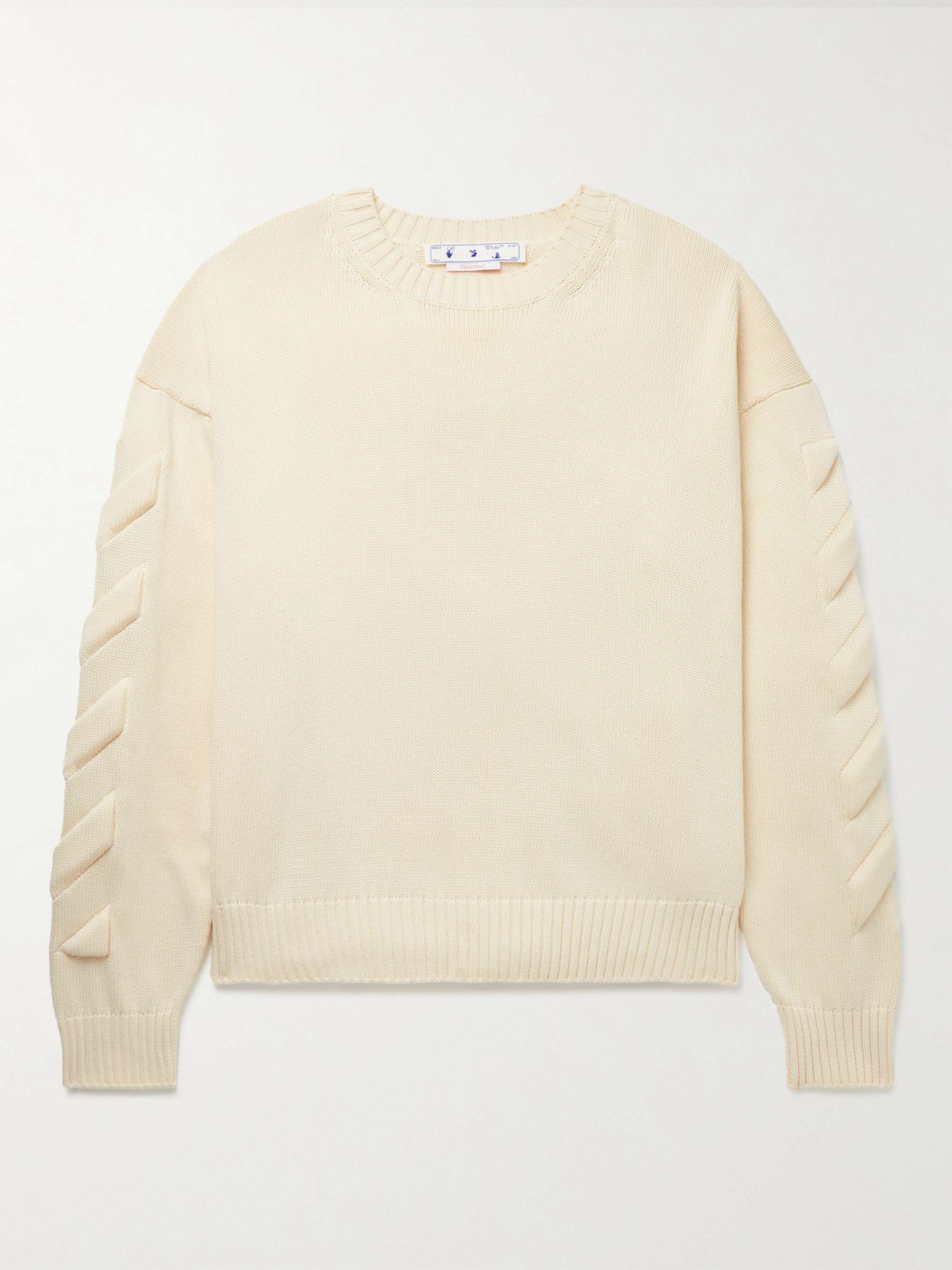 OFF-WHITE Padded Cotton-Blend Sweater