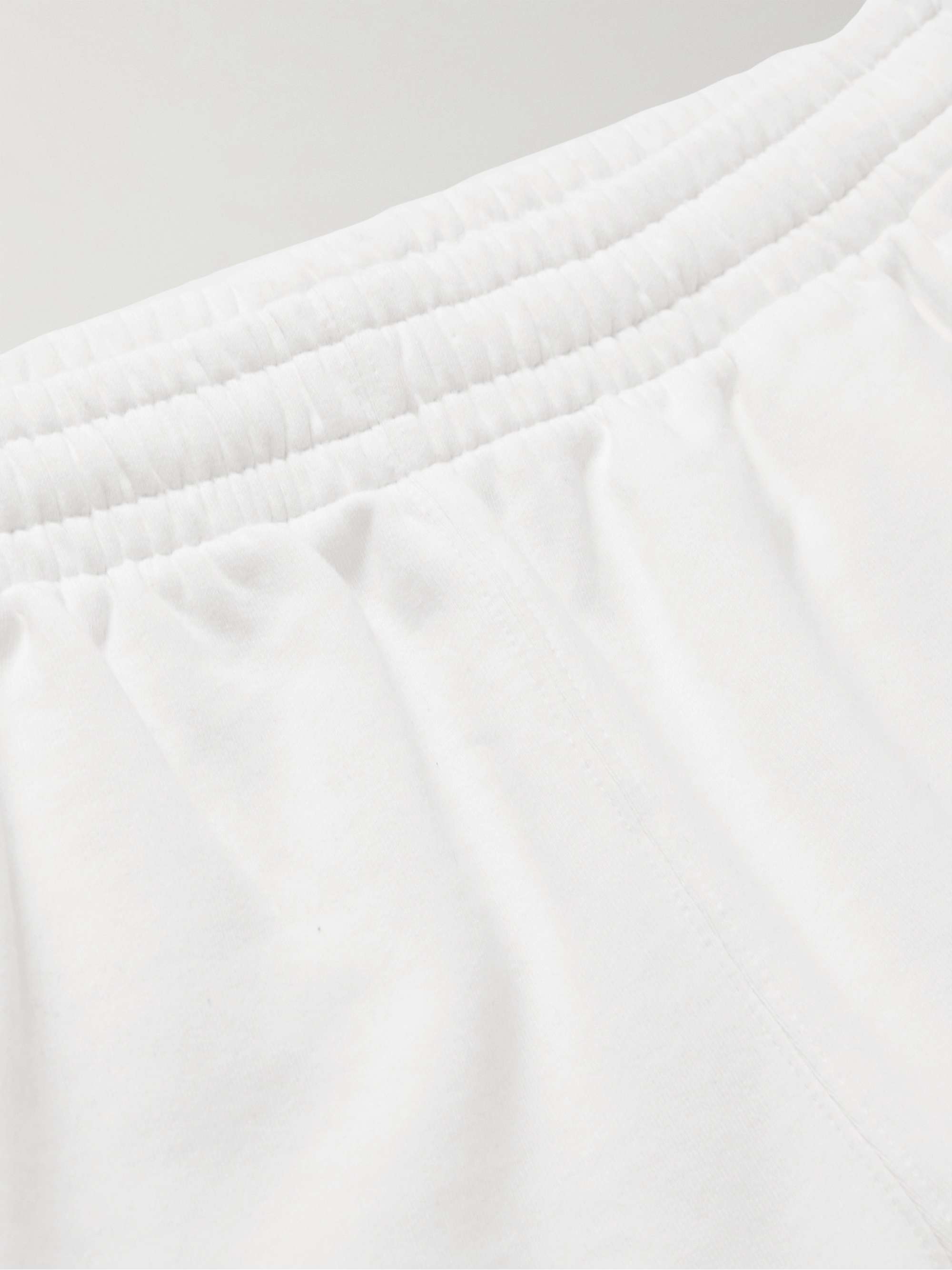 OFF-WHITE Straight-Leg Frayed Logo-Print Cotton-Jersey Shorts