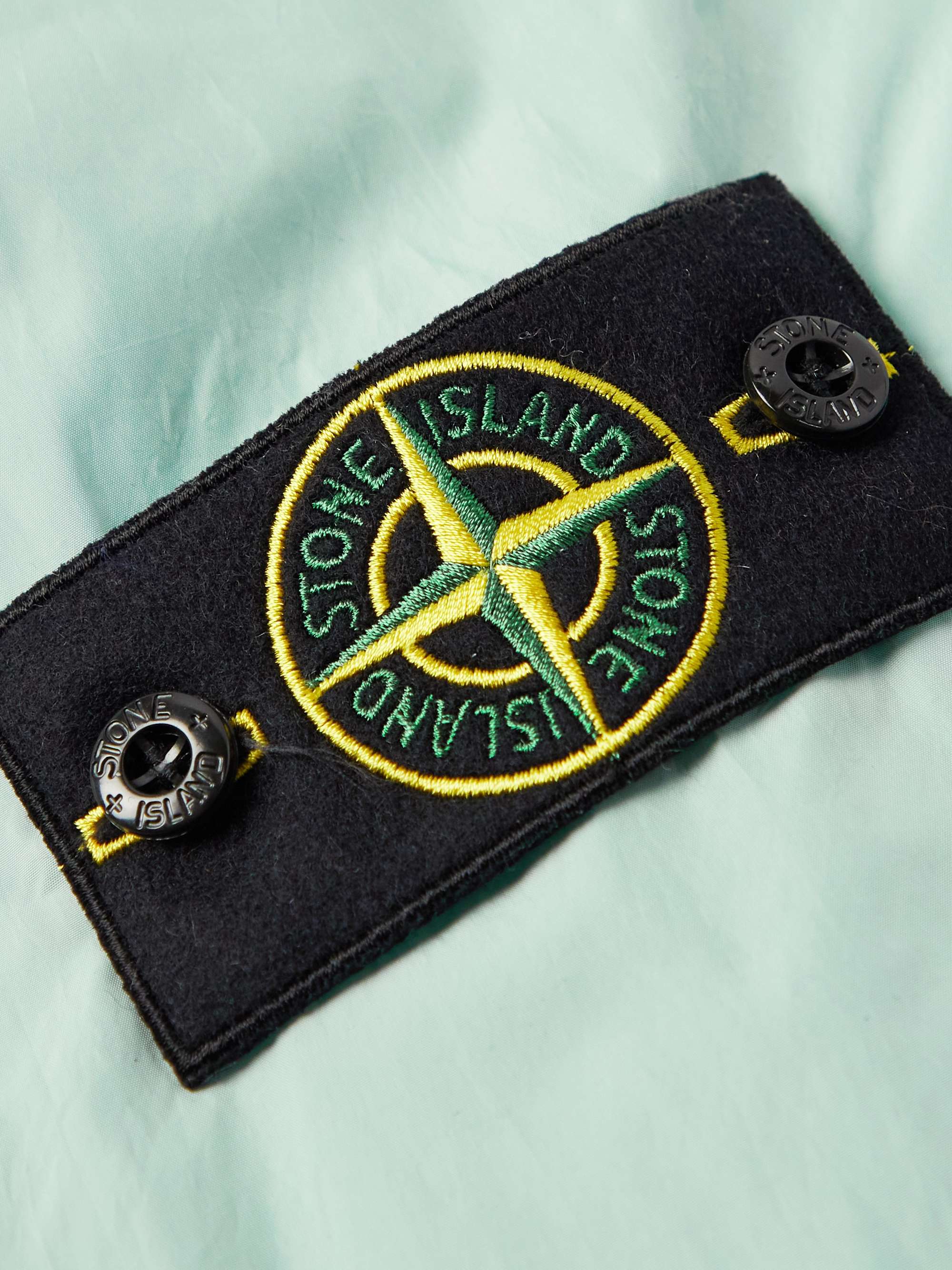 STONE ISLAND Logo-Appliquéd Crinkle Reps Nylon Hooded Jacket