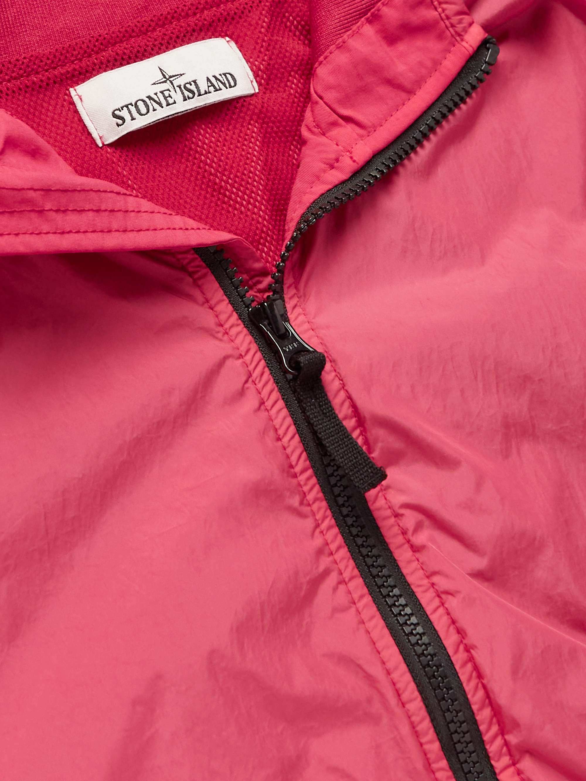 STONE ISLAND Logo-Appliquéd Crinkle Reps Nylon Jacket
