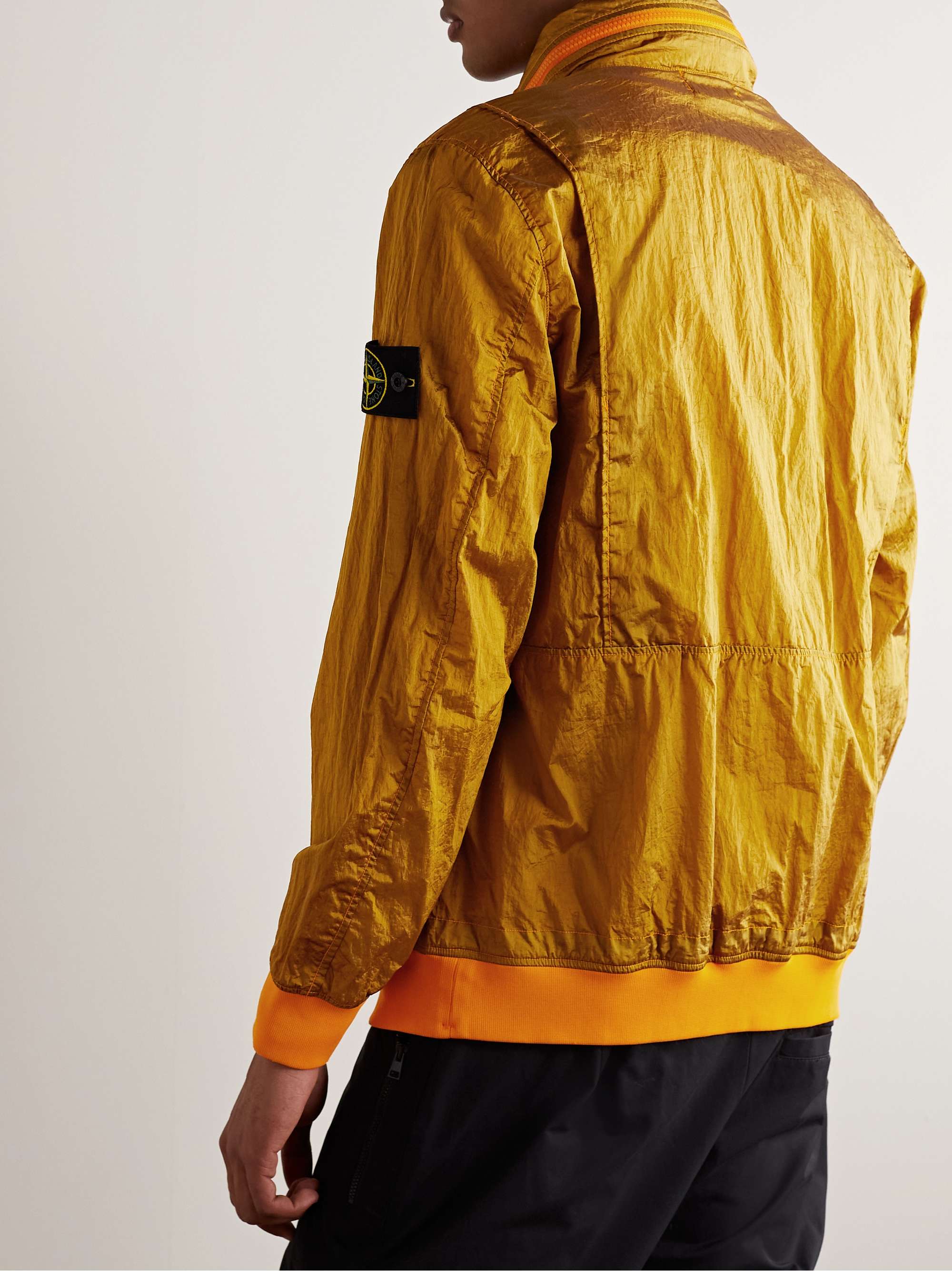 STONE ISLAND Logo-Appliquéd Nylon Metal Jacket