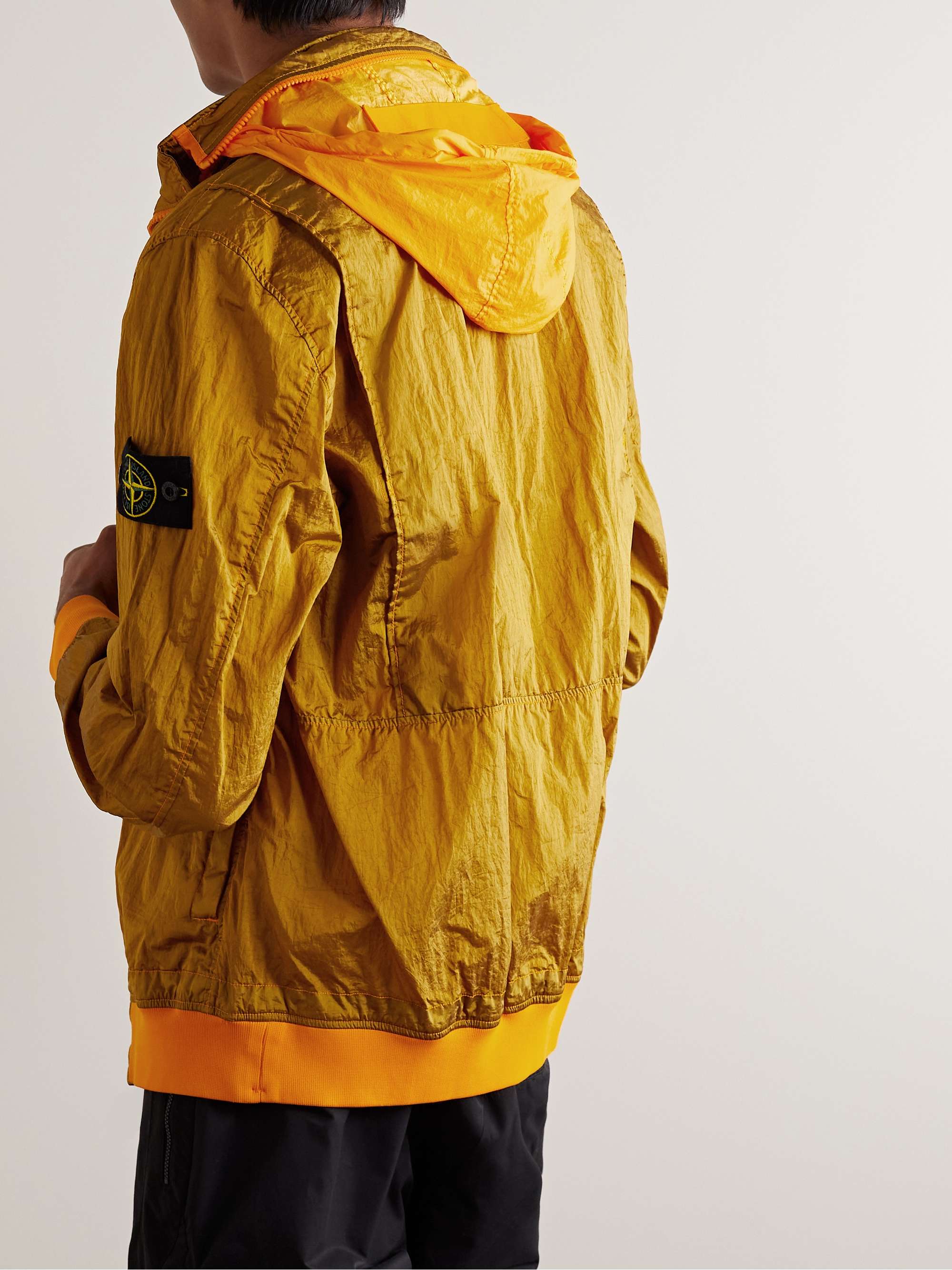 STONE ISLAND Logo-Appliquéd Nylon Metal Jacket