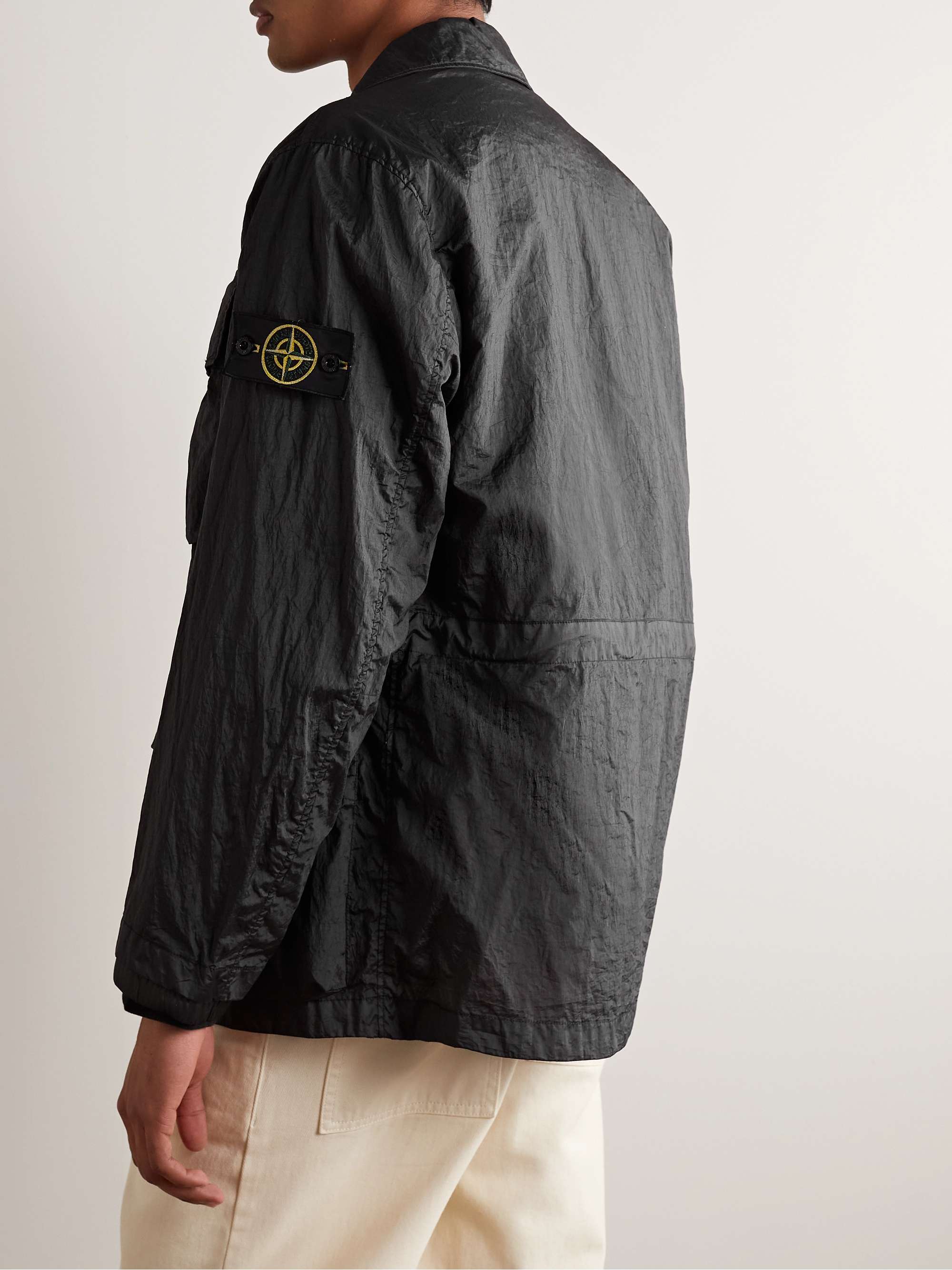 STONE ISLAND Logo-Appliquéd Nylon Metal Jacket