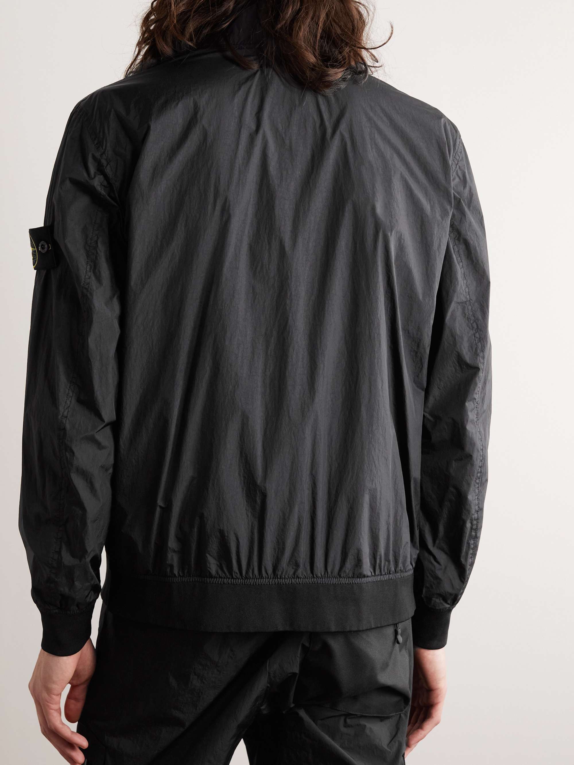 STONE ISLAND Logo-Appliquéd Crinkle Reps Nylon Jacket