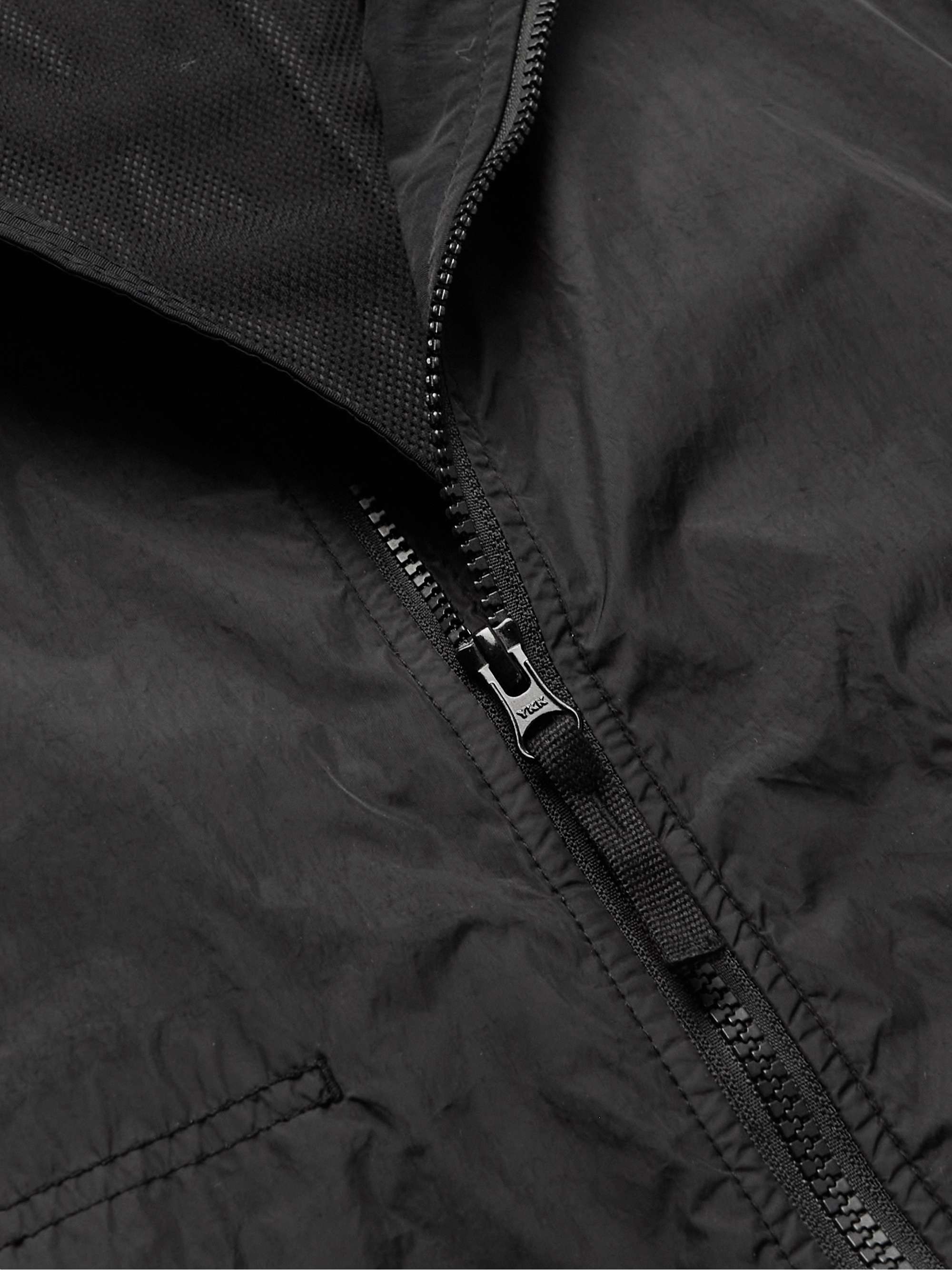 STONE ISLAND Logo-Appliquéd Crinkle Reps Nylon Jacket