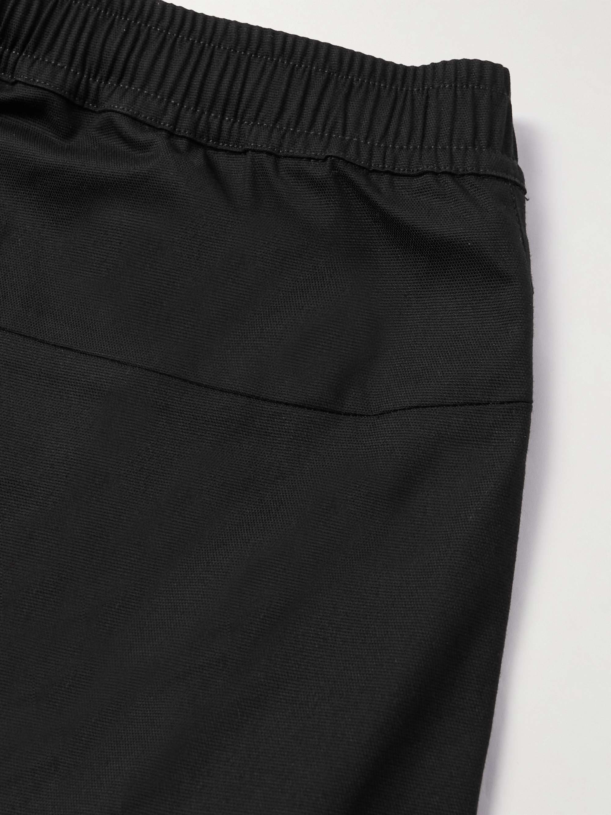 STONE ISLAND Straight-Leg Logo-Embroidered Cotton-Blend Cargo Trousers