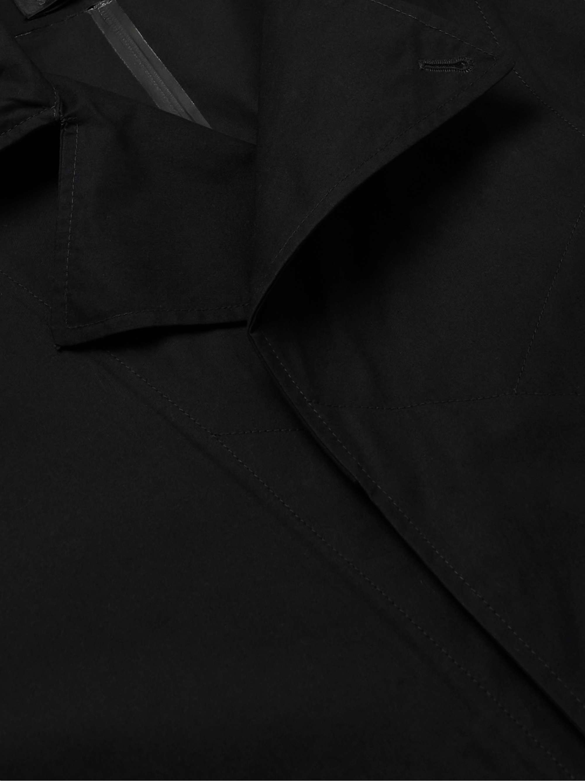 STONE ISLAND Ghost Logo-Appliquéd Cotton Coat