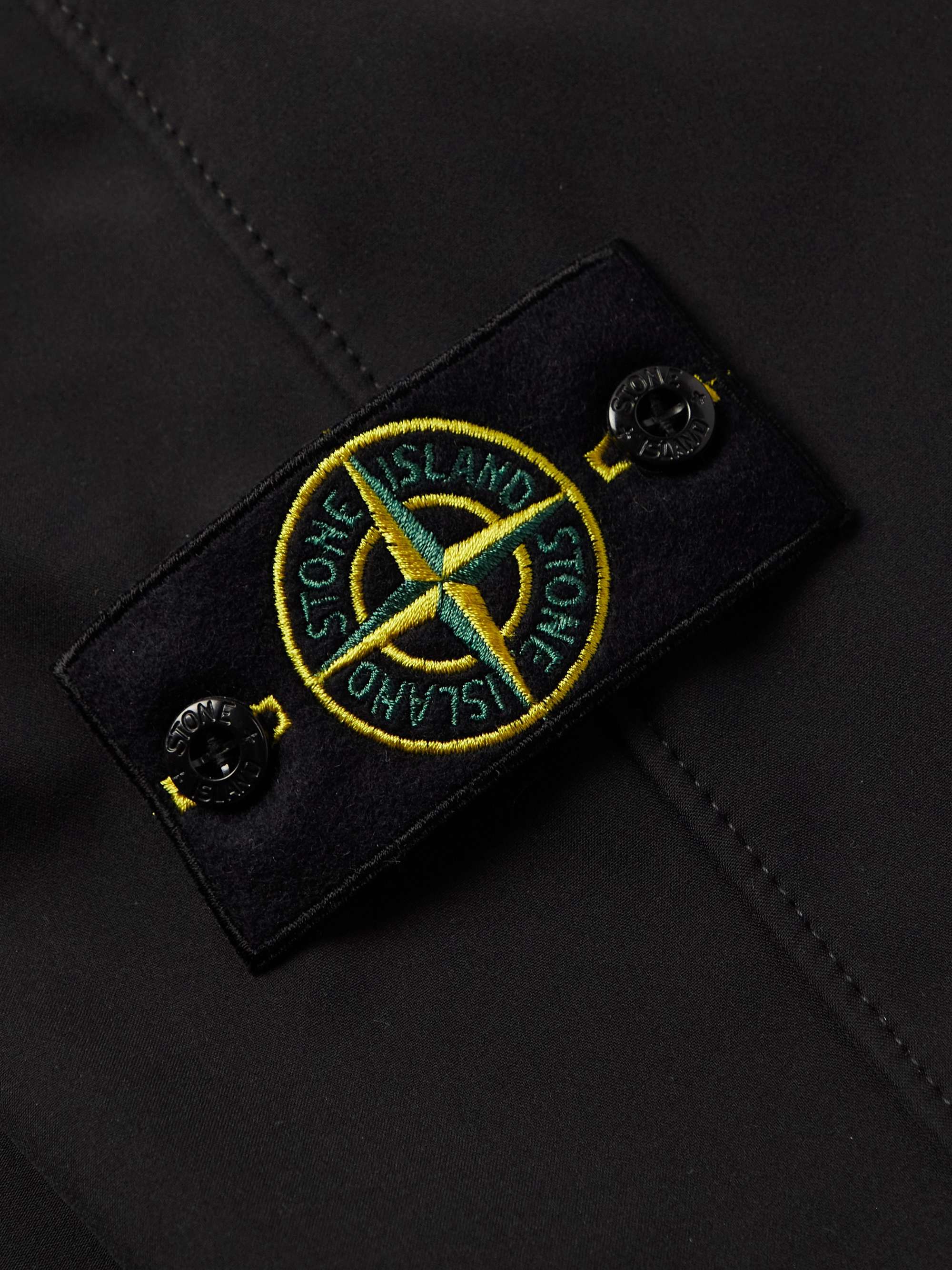 STONE ISLAND Logo-Appliquéd Shell Hooded Jacket for Men | MR PORTER