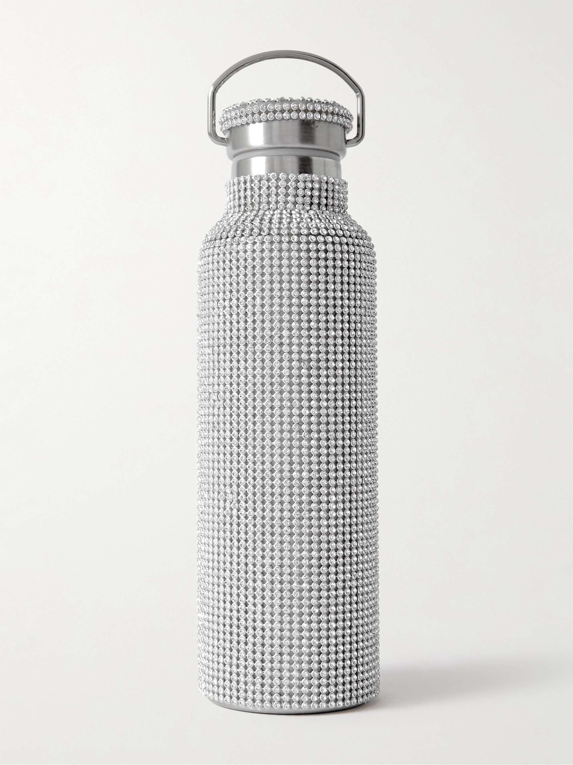 COLLINA STRADA Crystal-Embellished Stainless Steel Water Bottle
