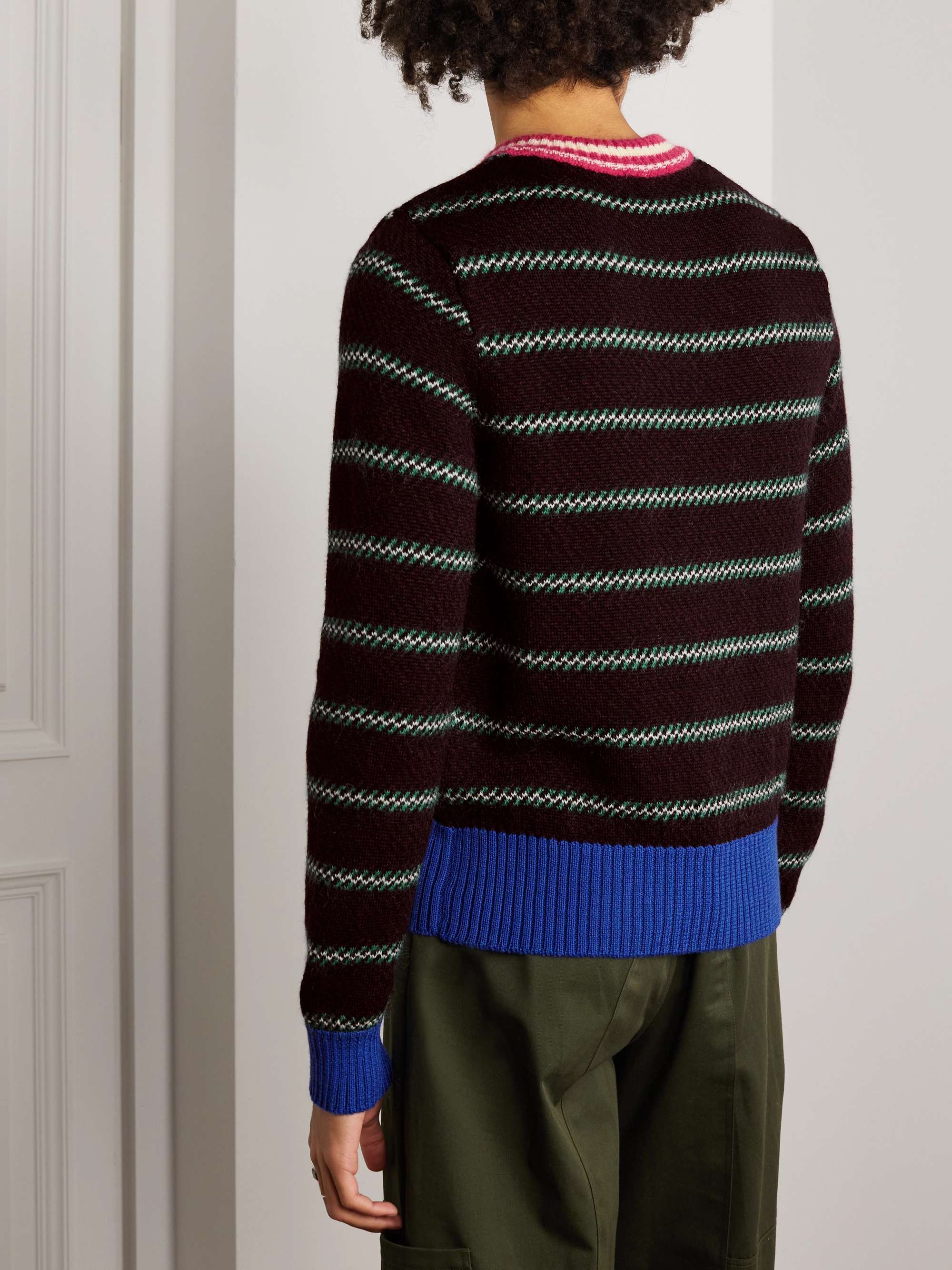 WALES BONNER Sunday Slim-Fit Virgin Wool-Blend Jacquard Sweater