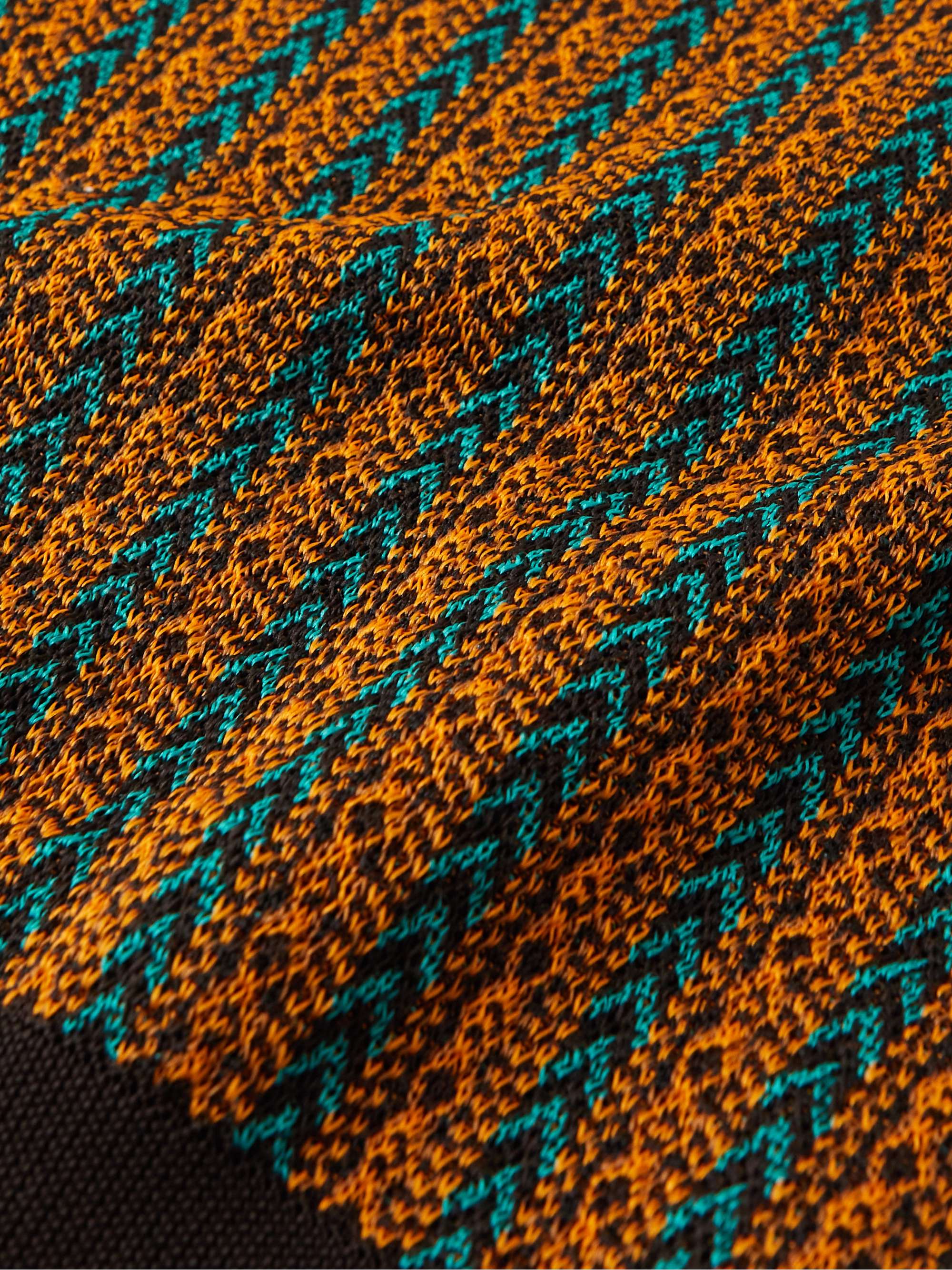 WALES BONNER Orchestre Slim-Fit Striped Jacquard-Knit Sweater Vest