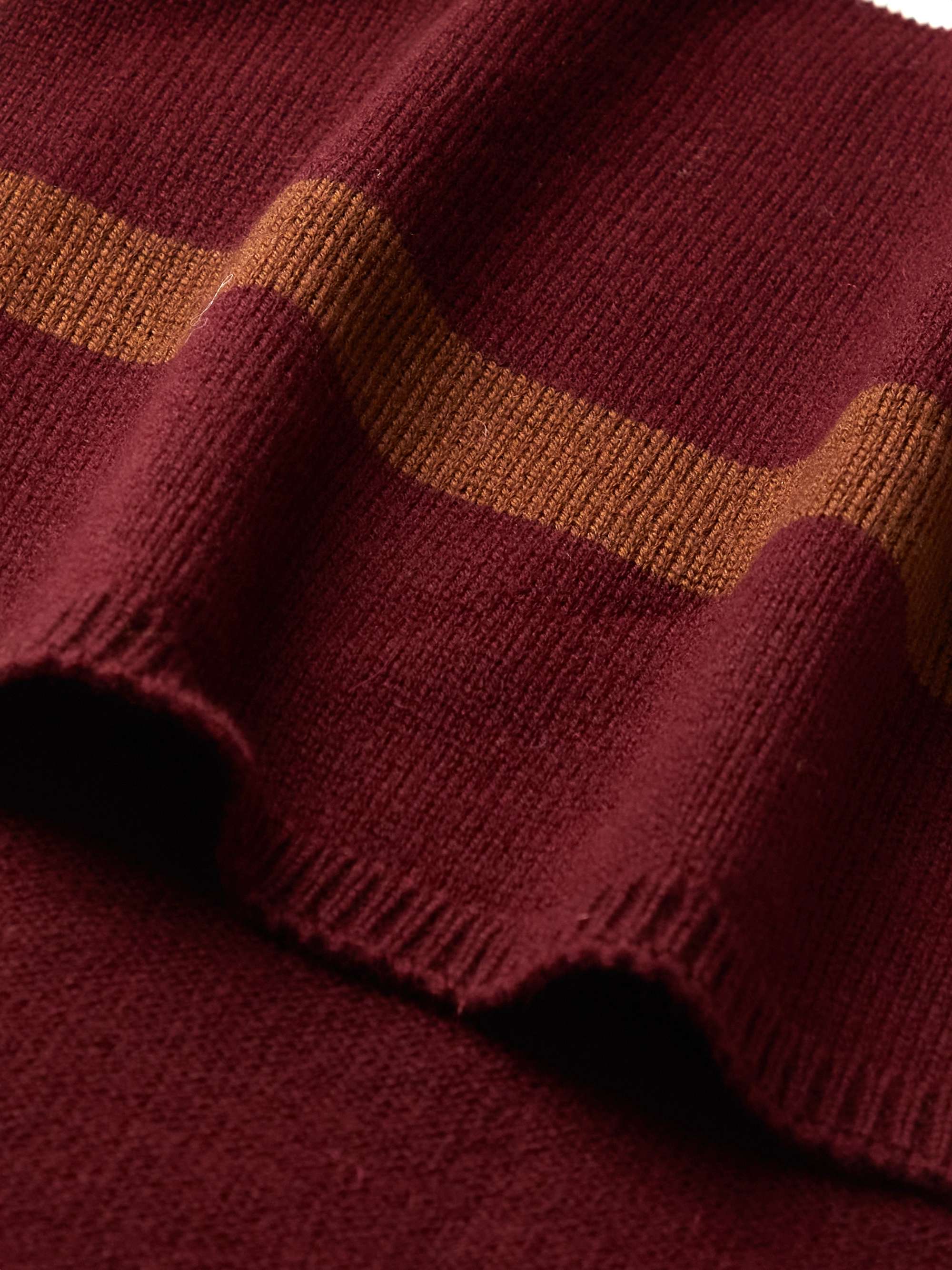 WALES BONNER Striped Merino Wool-Blend Scarf