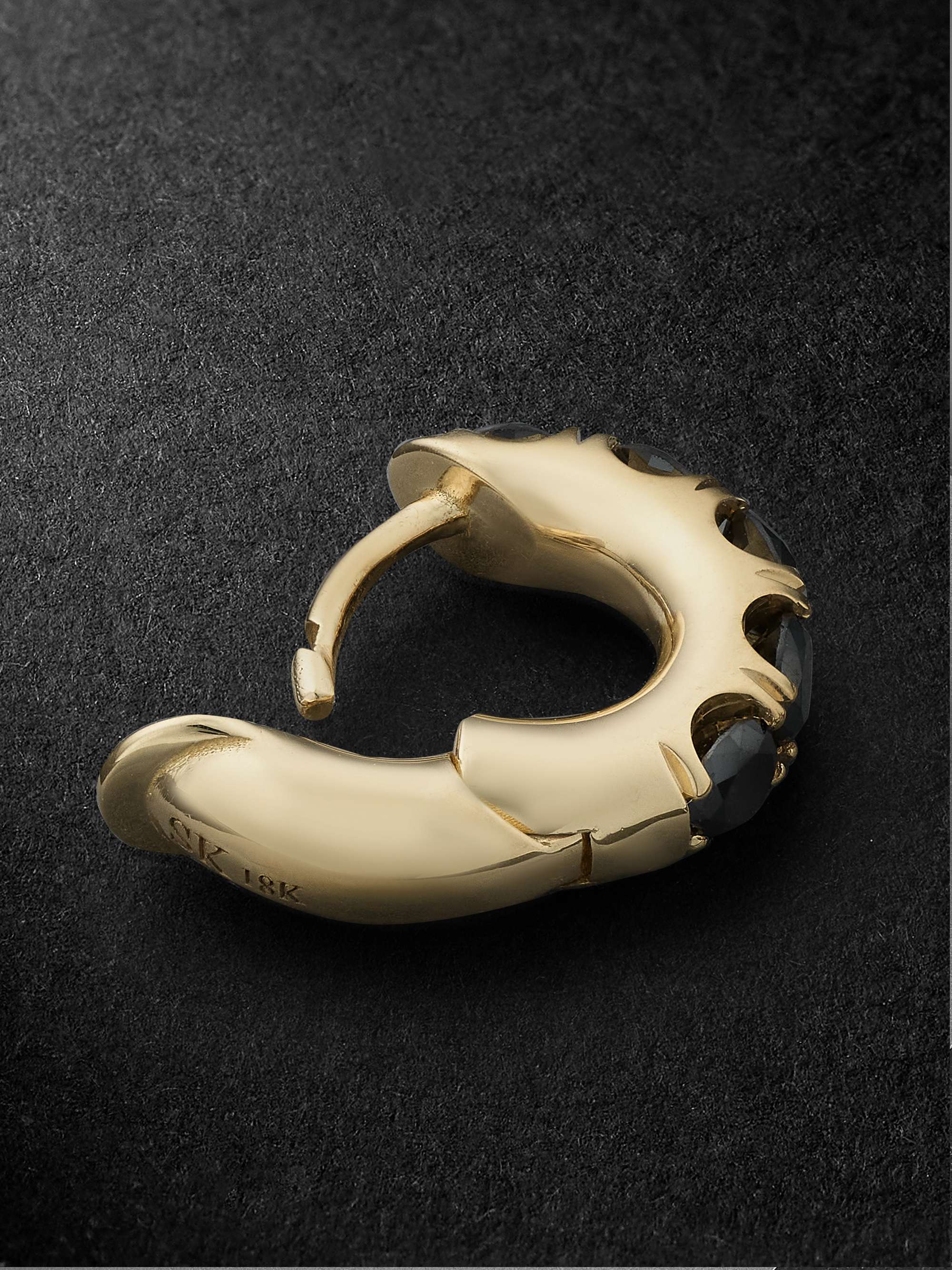 SPINELLI KILCOLLIN Ini Gold Diamond Single Hoop Earring