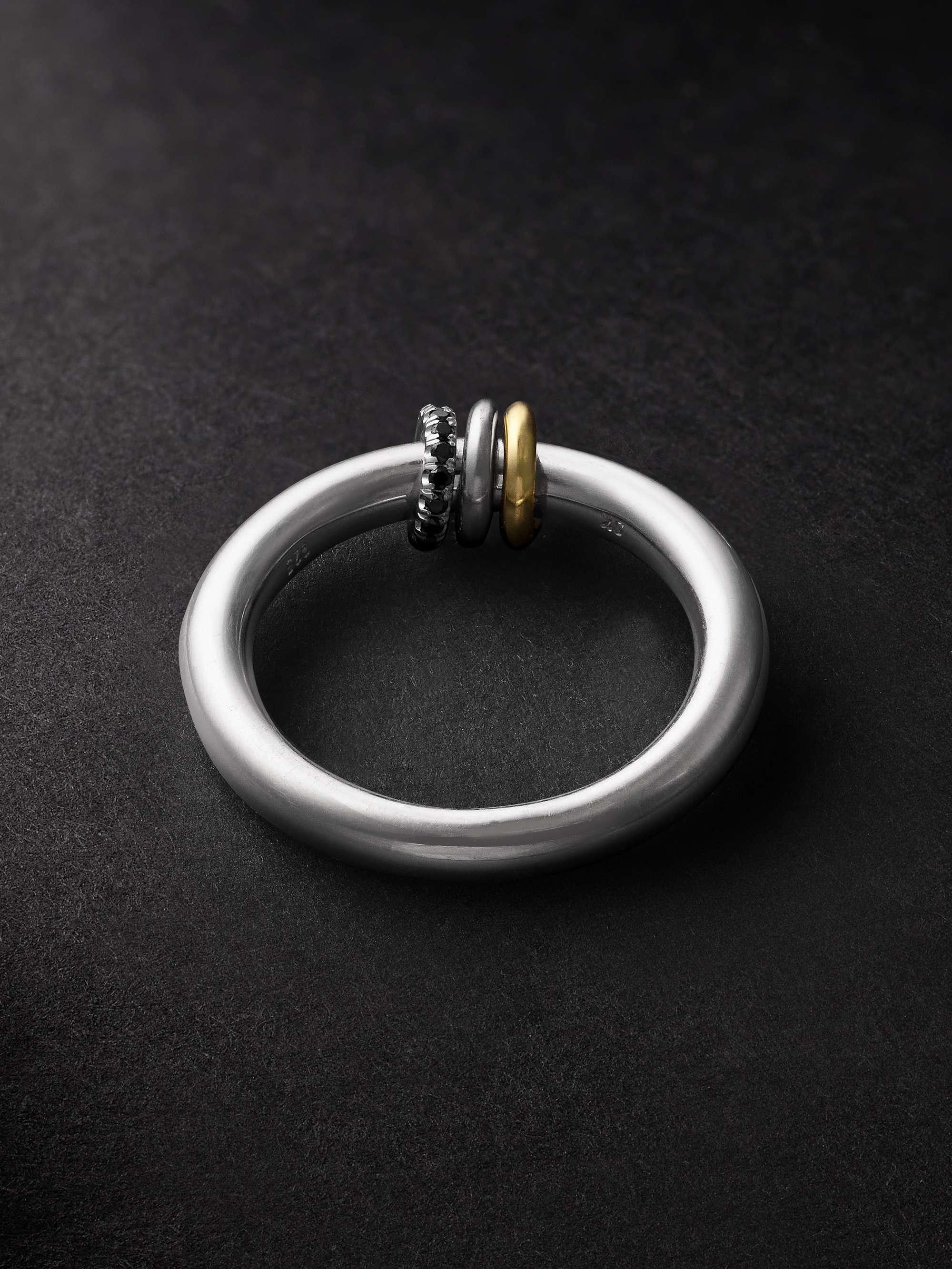 SPINELLI KILCOLLIN Sirius Max Silver and Gold Diamond Ring