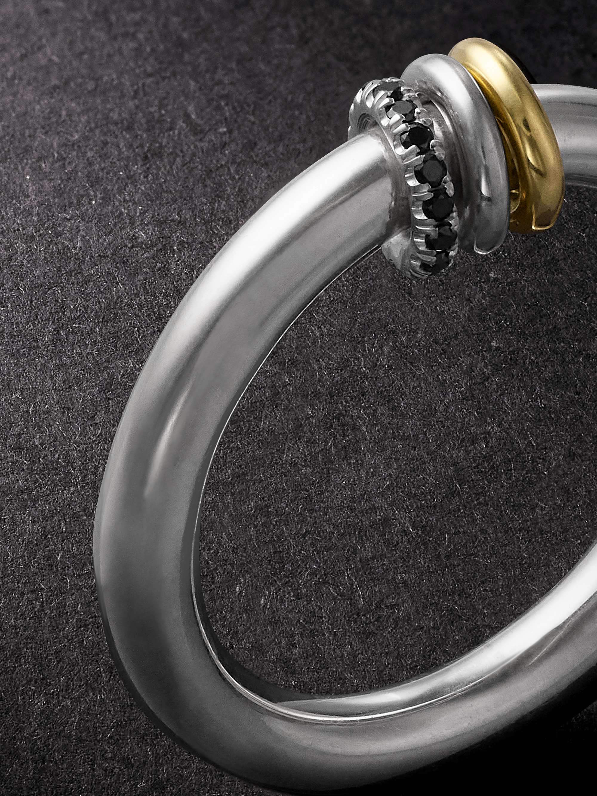 SPINELLI KILCOLLIN Sirius Max Silver and Gold Diamond Ring