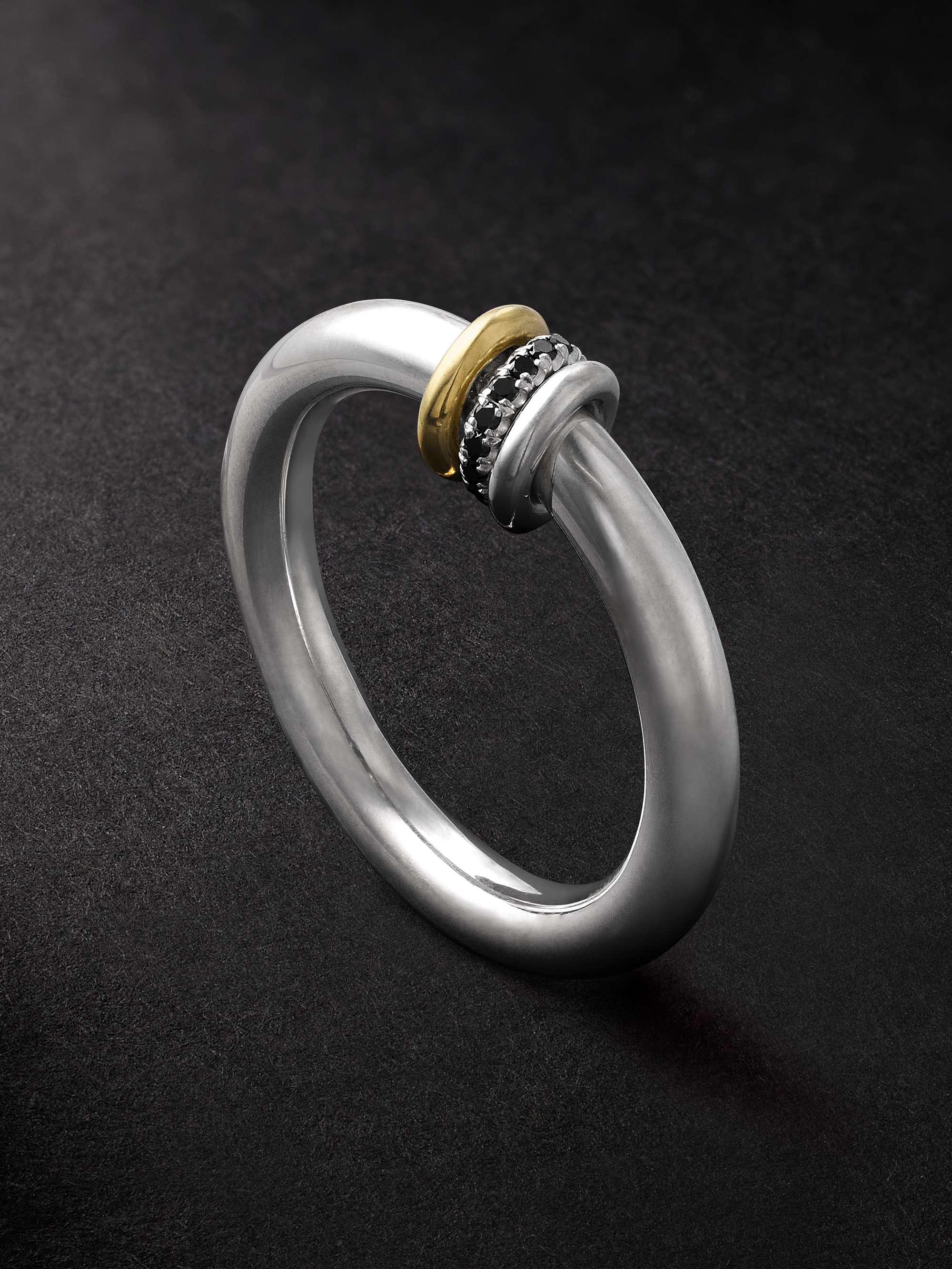 SPINELLI KILCOLLIN Sirius Max Silver and Gold Diamond Ring