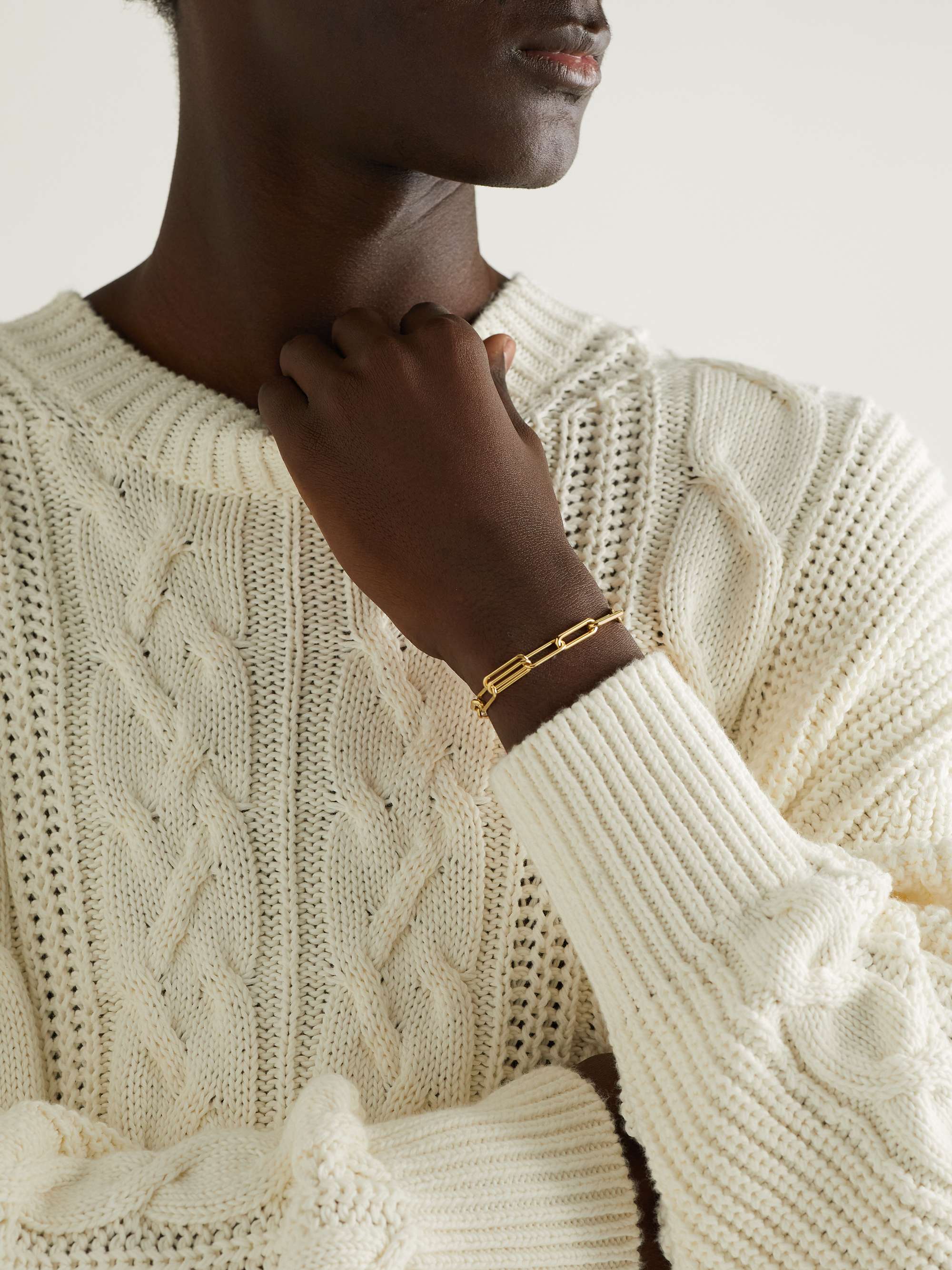 SPINELLI KILCOLLIN Elliptical Gold Chain Bracelet
