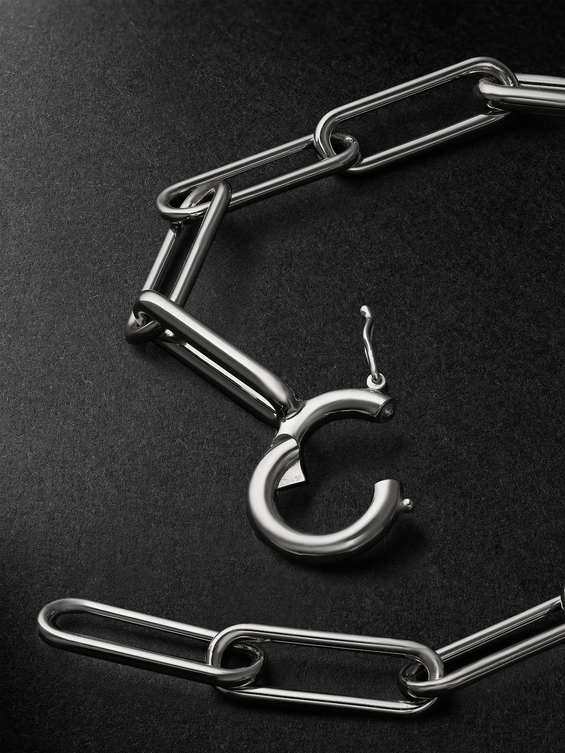 Spinelli Kilcollin Elliptical Silver Chain Bracelet In Silver