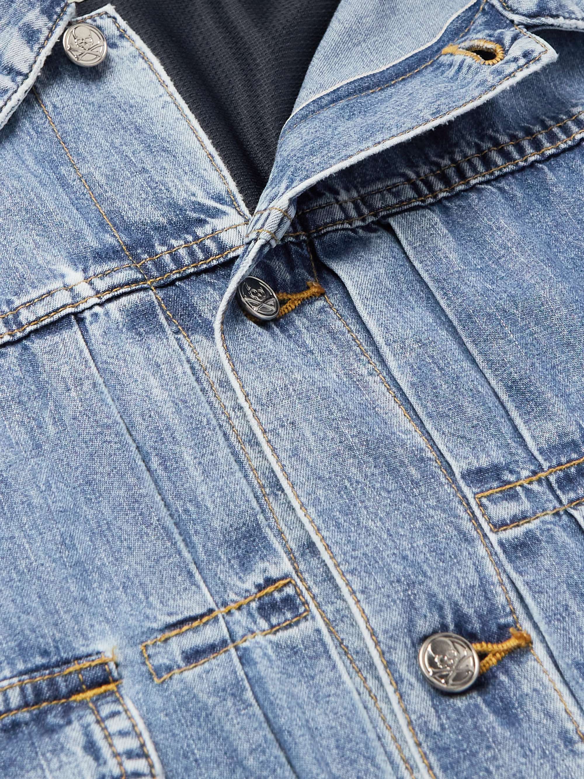MASTERMIND WORLD Embroidered Denim Shirt