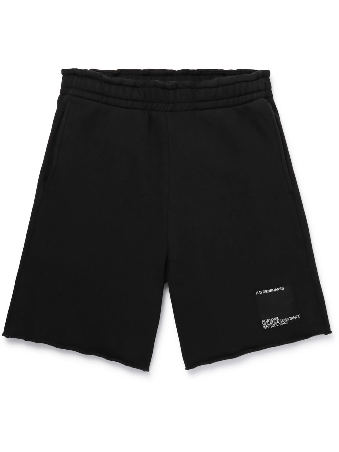 Volume Straight-Leg Logo-Detailed Cotton-Jersey Shorts