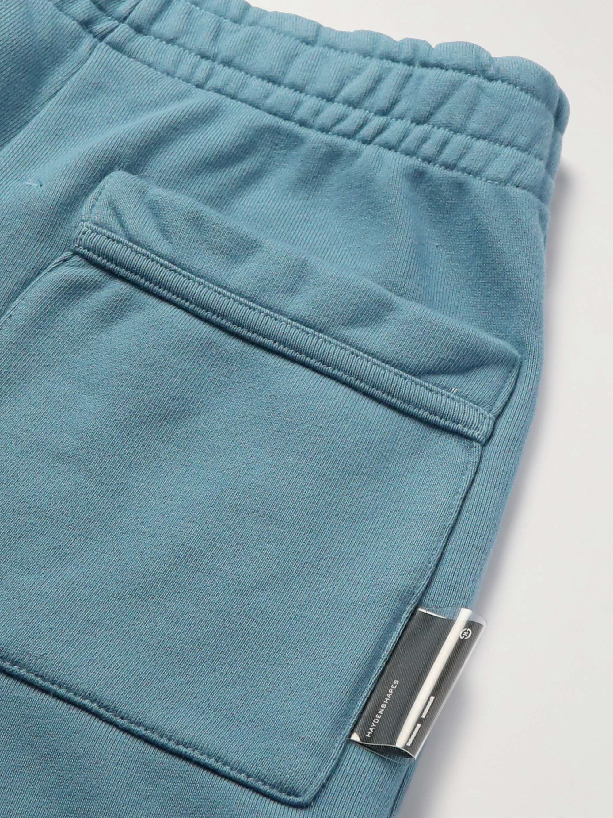 HAYDENSHAPES Volume Straight-Leg Logo-Detailed Cotton-Jersey Shorts