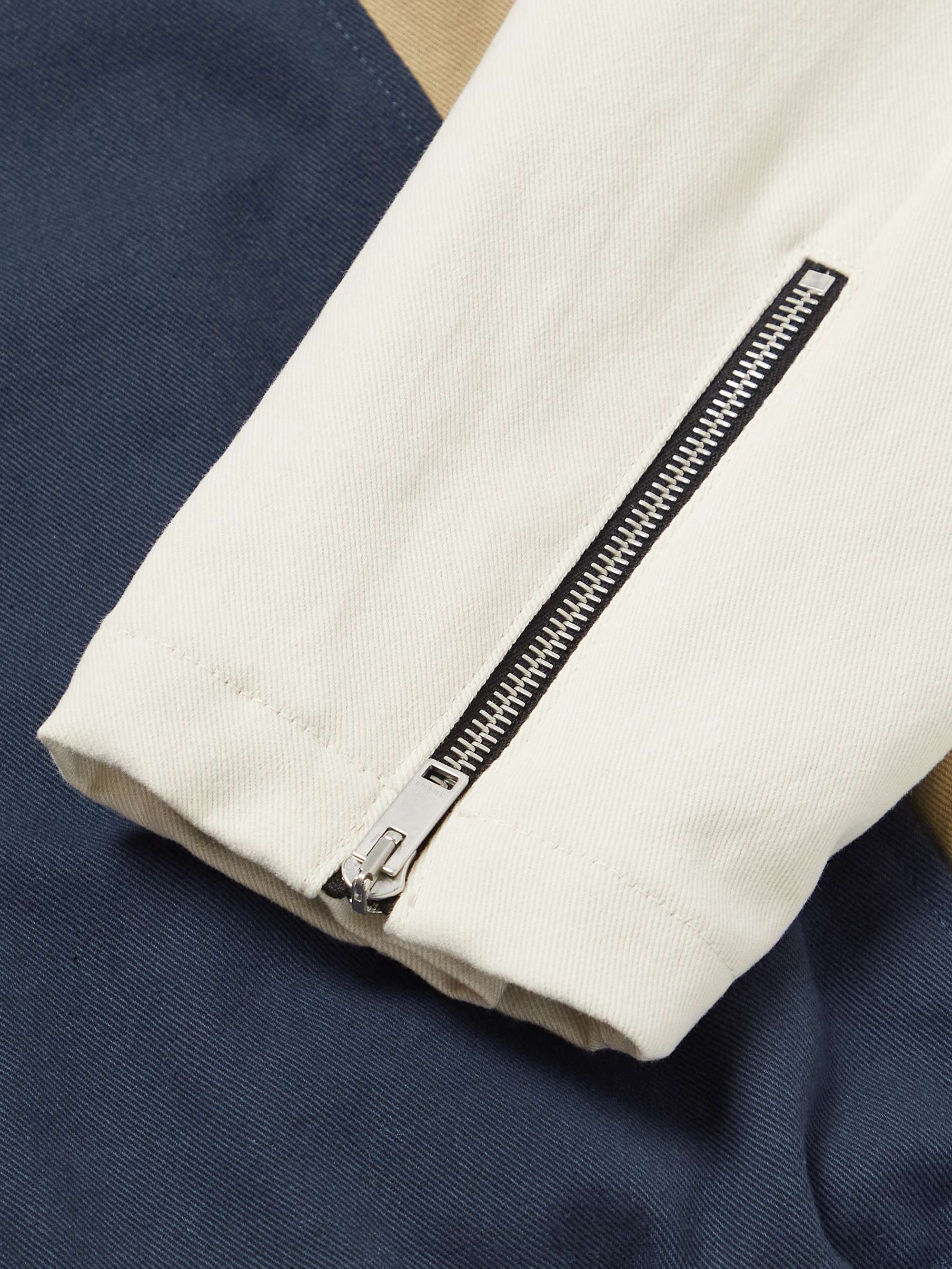 RHUDE Wine Club Logo-Appliquéd Cotton-Twill Blouson Jacket