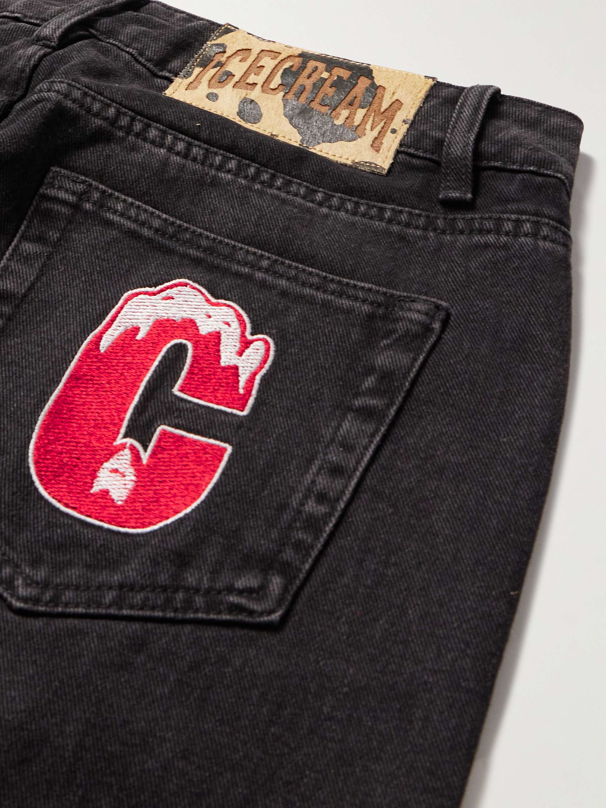 ICECREAM StraightLeg LogoAppliquéd Printed Jeans for Men MR PORTER