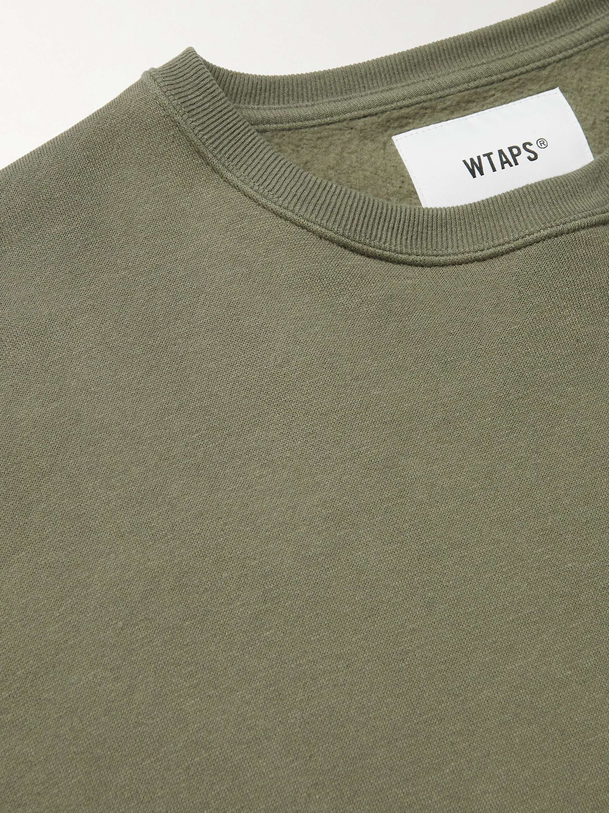 WTAPS® Logo-Embroidered Cotton-Jersey Sweatshirt