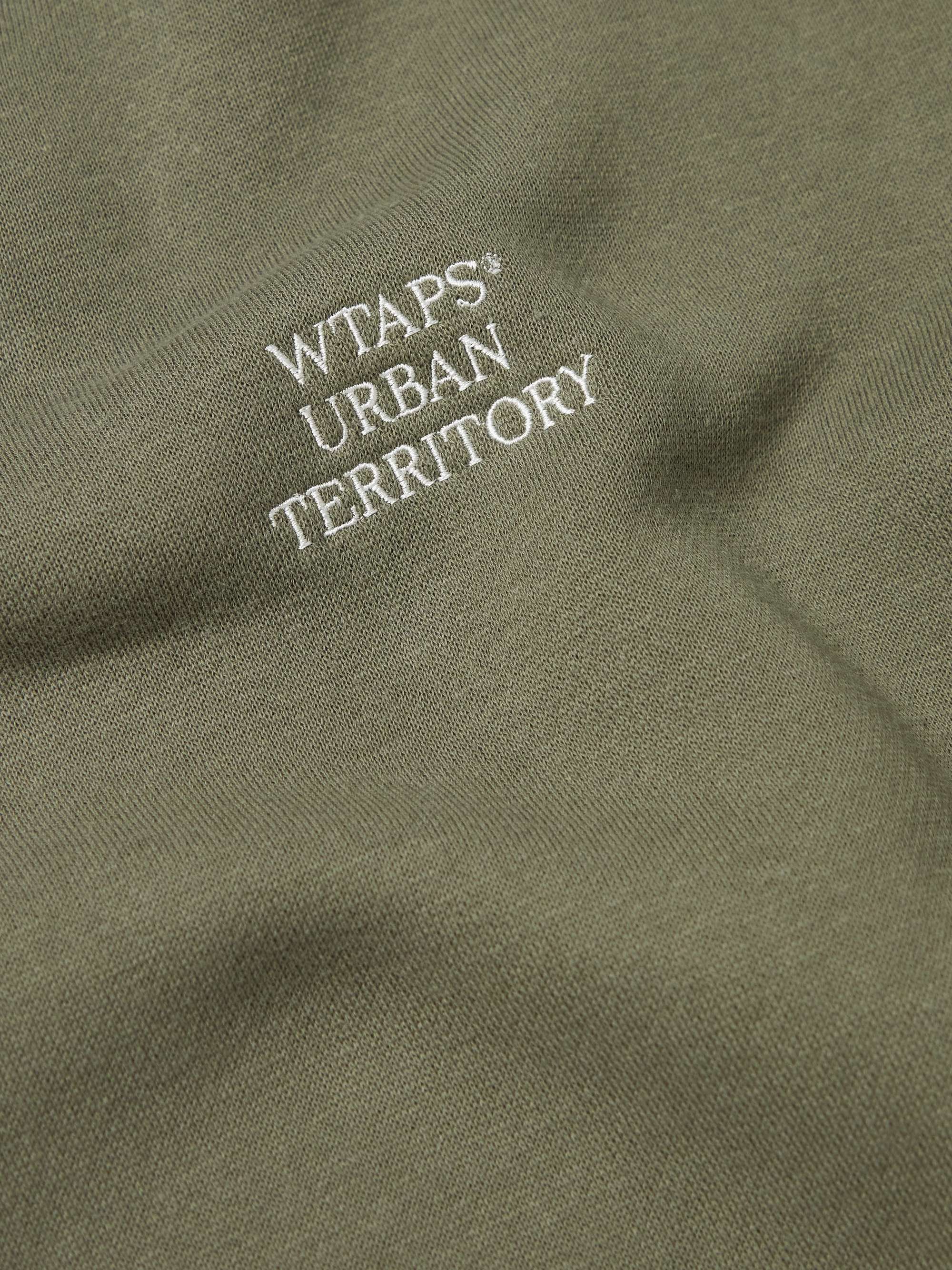 WTAPS® Logo-Embroidered Cotton-Jersey Sweatshirt