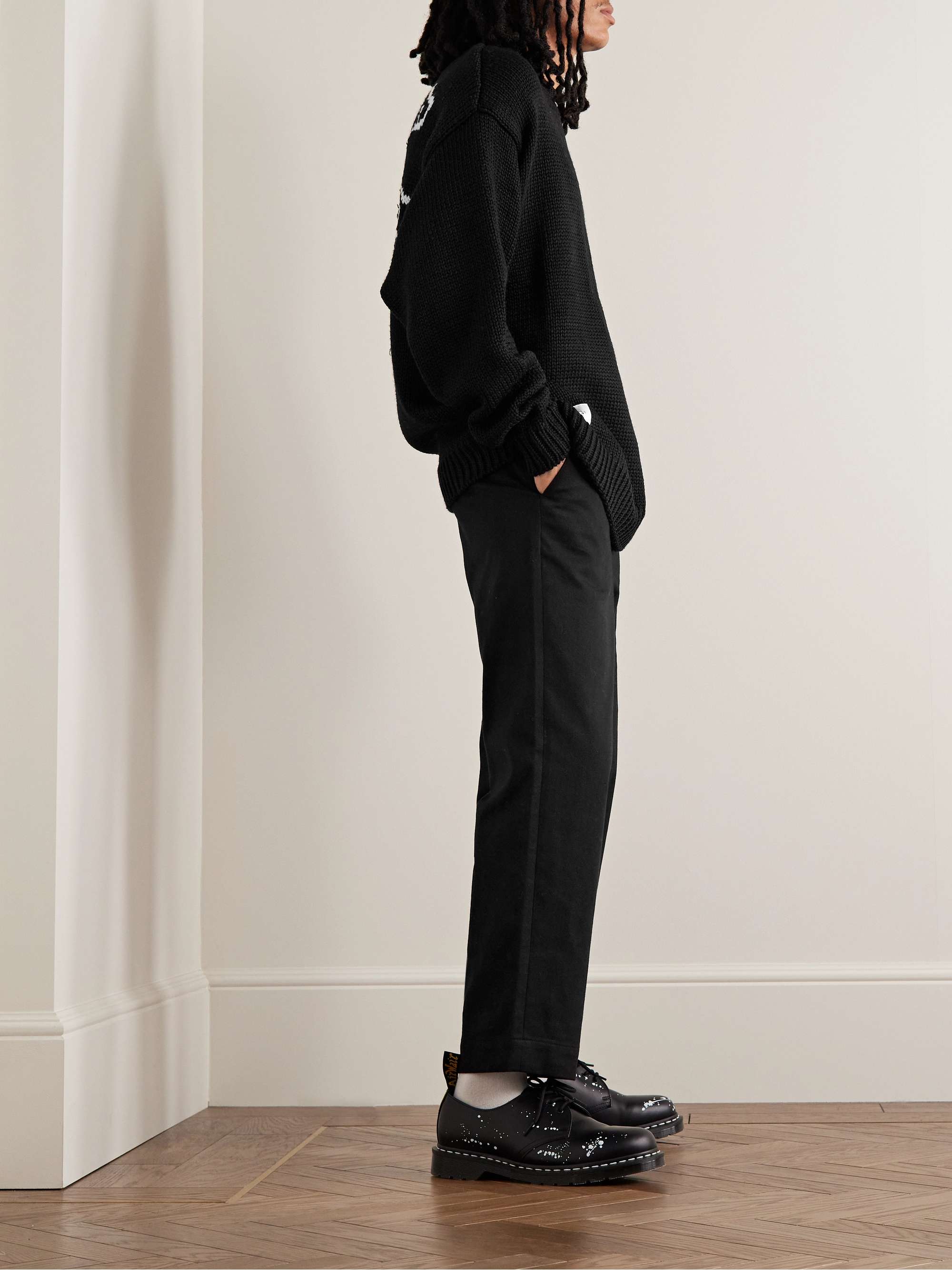 WTAPS® Straight-Leg Cropped Cotton-Twill Trousers