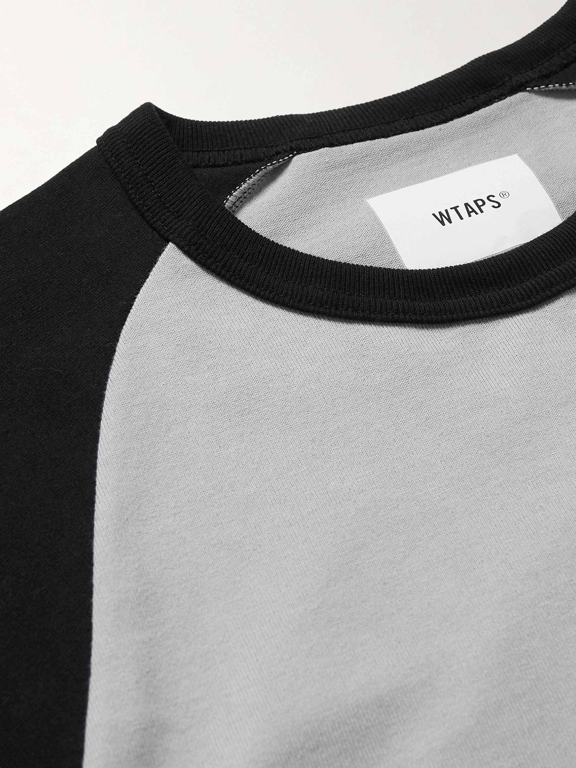 Ian Logo-Appliquéd Two-Tone Cotton-Blend Jersey T-Shirt