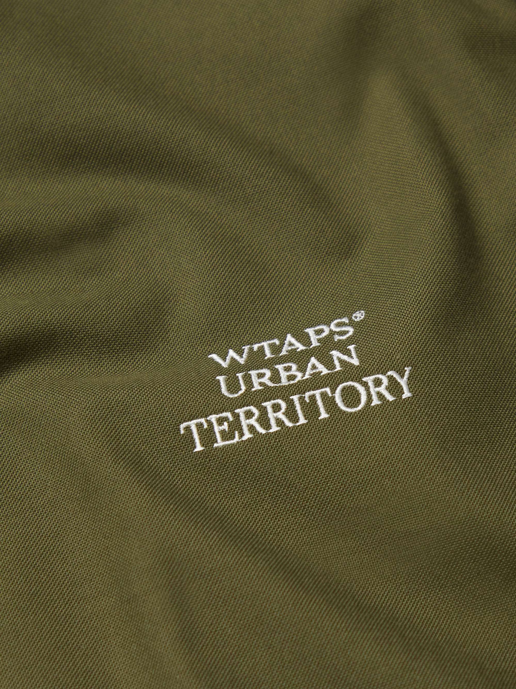 WTAPS® Button-Down Collar Embroidered Cotton-Oxford Shirt