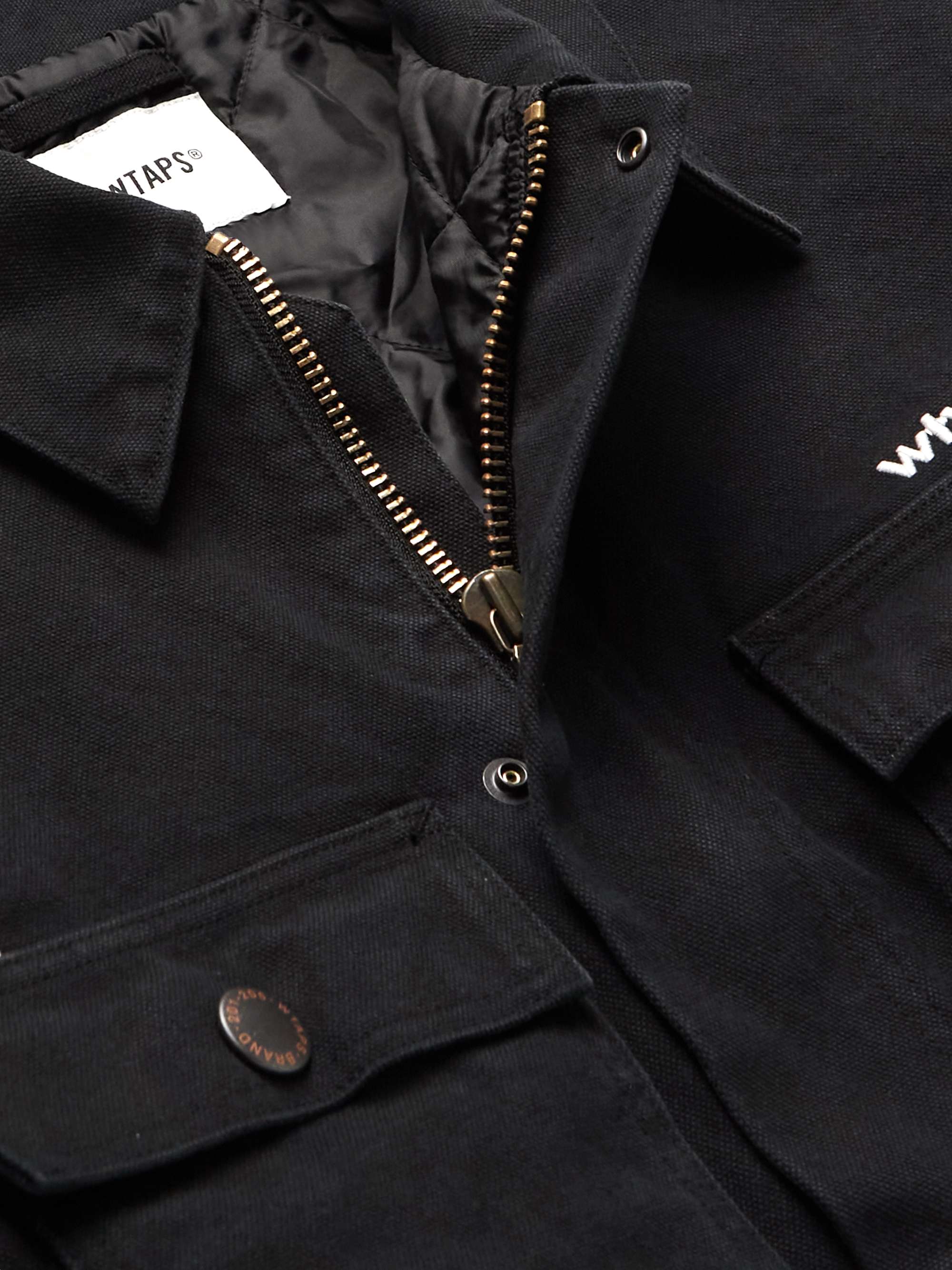 WTAPS® Mich Logo-Embroidered Cotton-Canvas Jacket