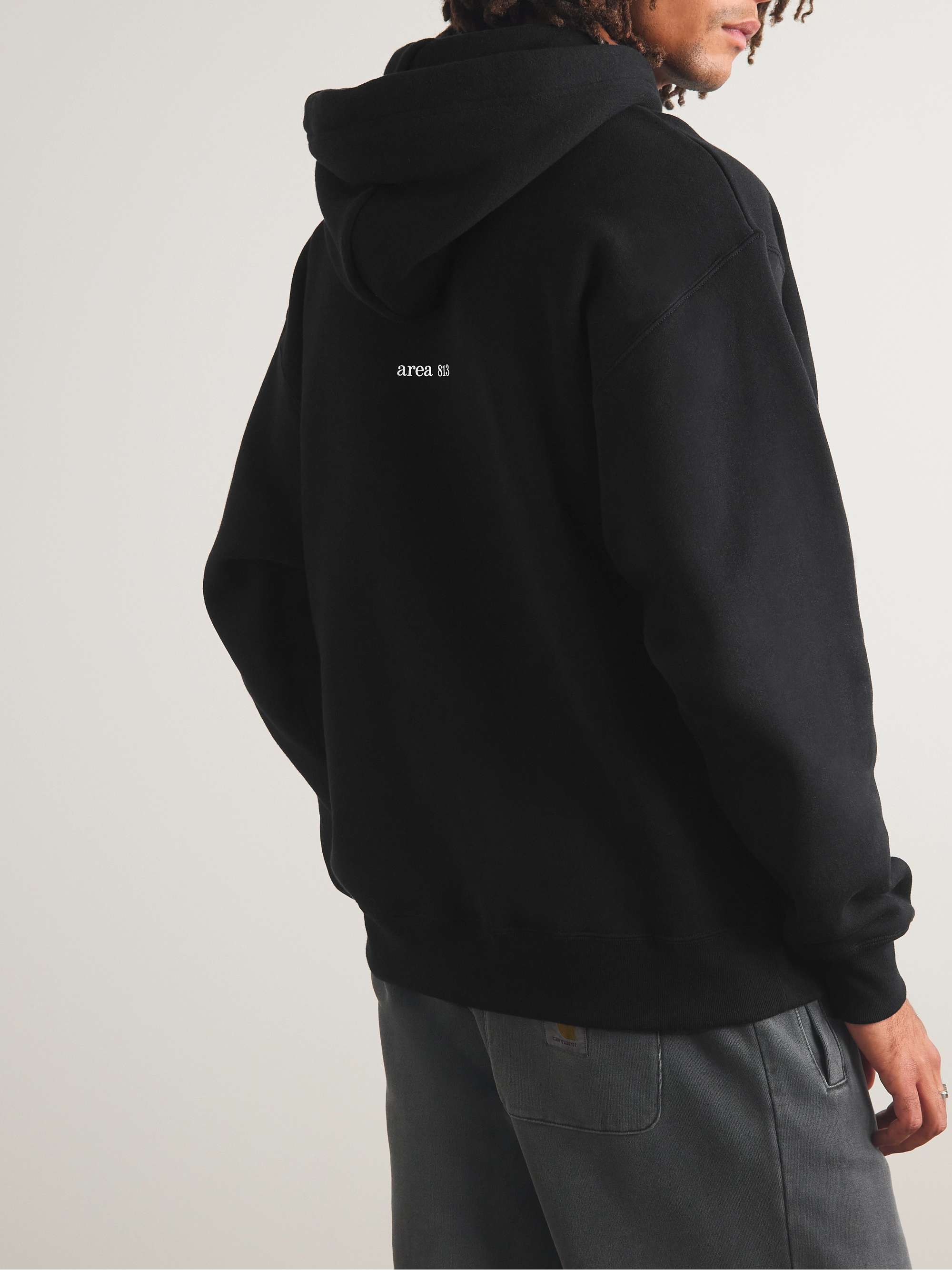 WTAPS® Logo-Embroidered Cotton-Jersey Hoodie