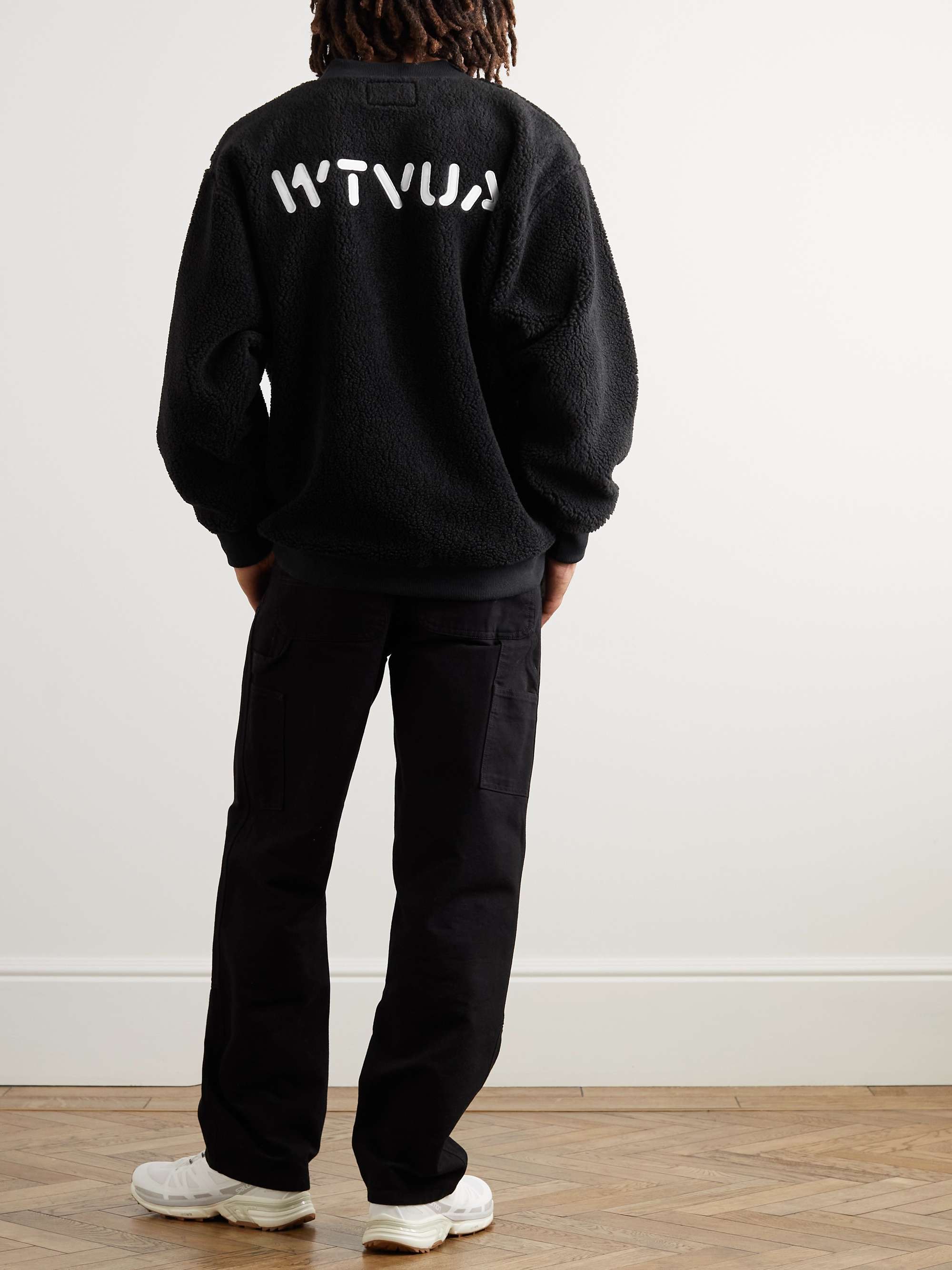 WTAPS® Logo-Appliquéd Fleece Sweatshirt