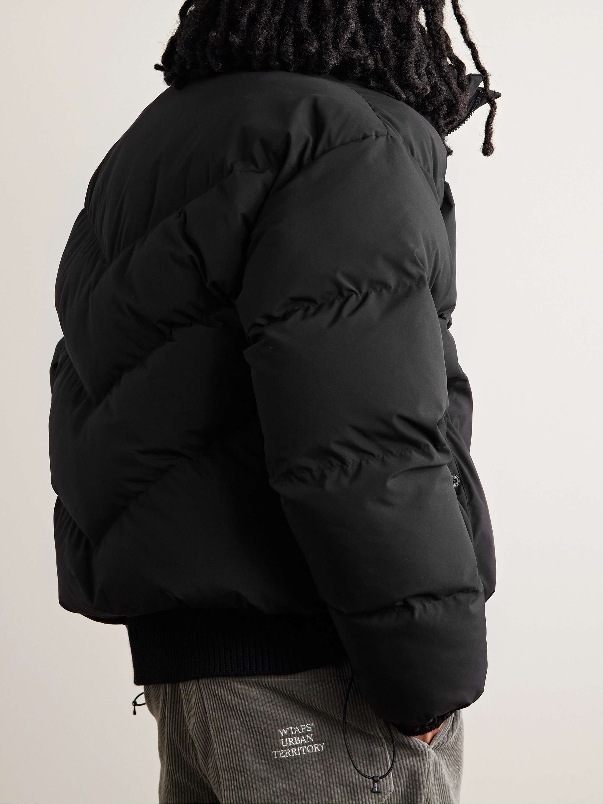 WTAPS® Logo-Embroidered Quilted Shell Down Jacket
