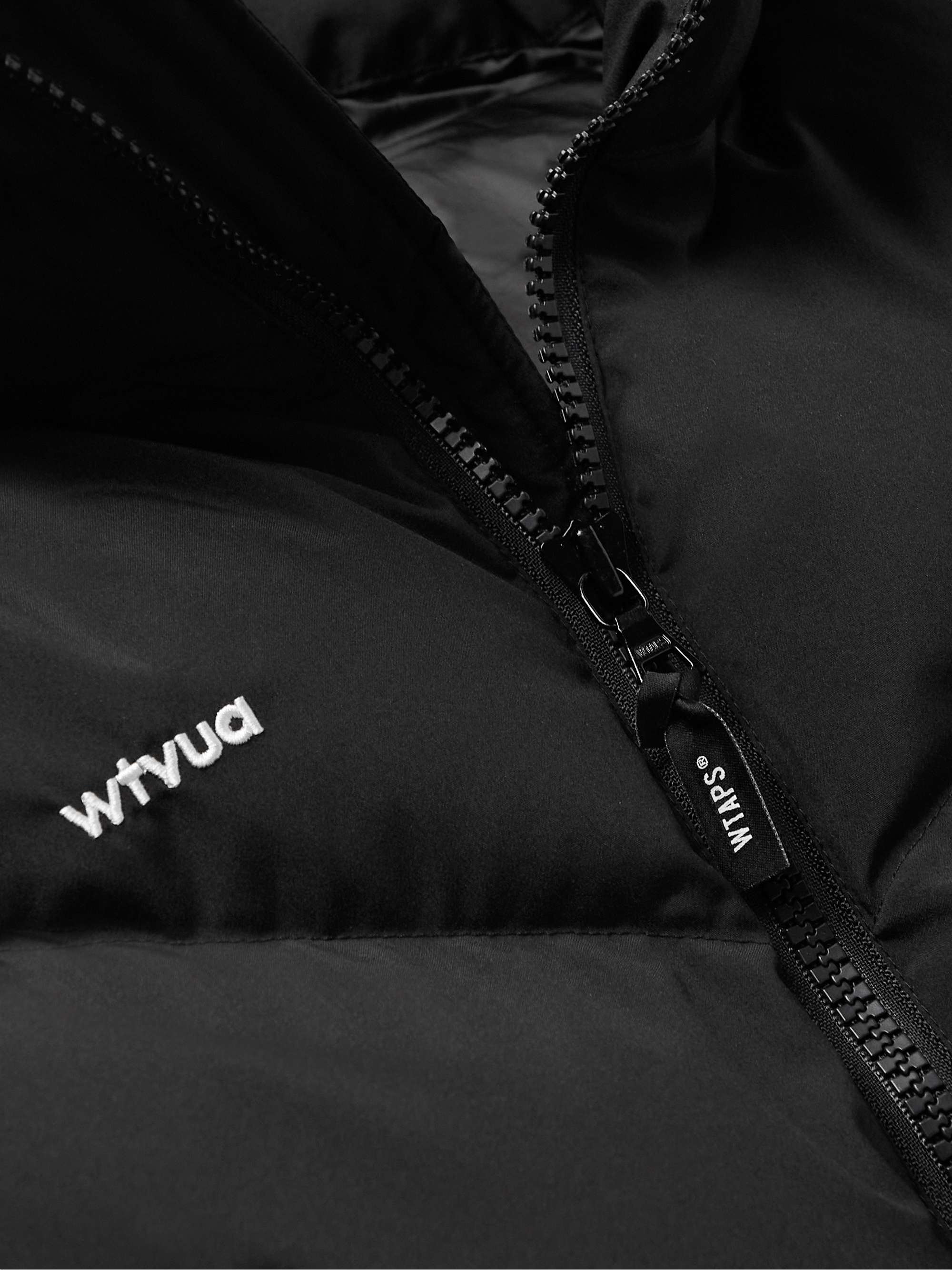 WTAPS® Logo-Embroidered Quilted Shell Down Jacket