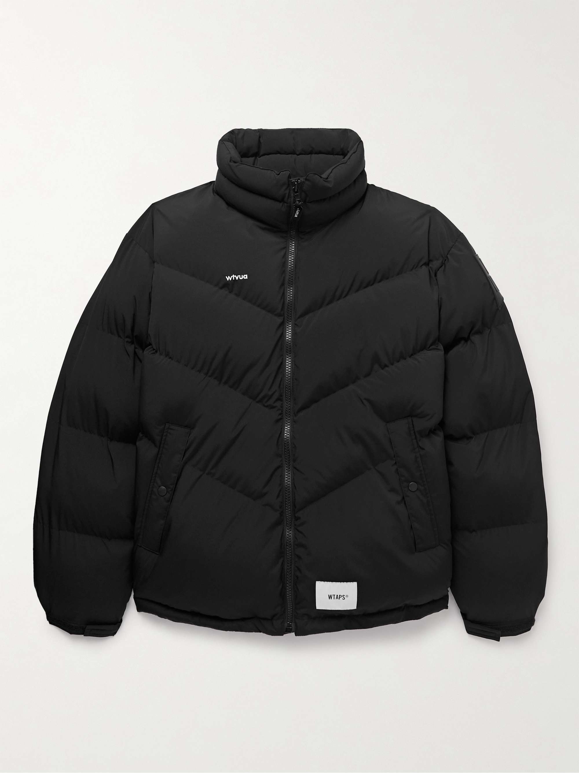WTAPS® Logo-Embroidered Quilted Shell Down Jacket