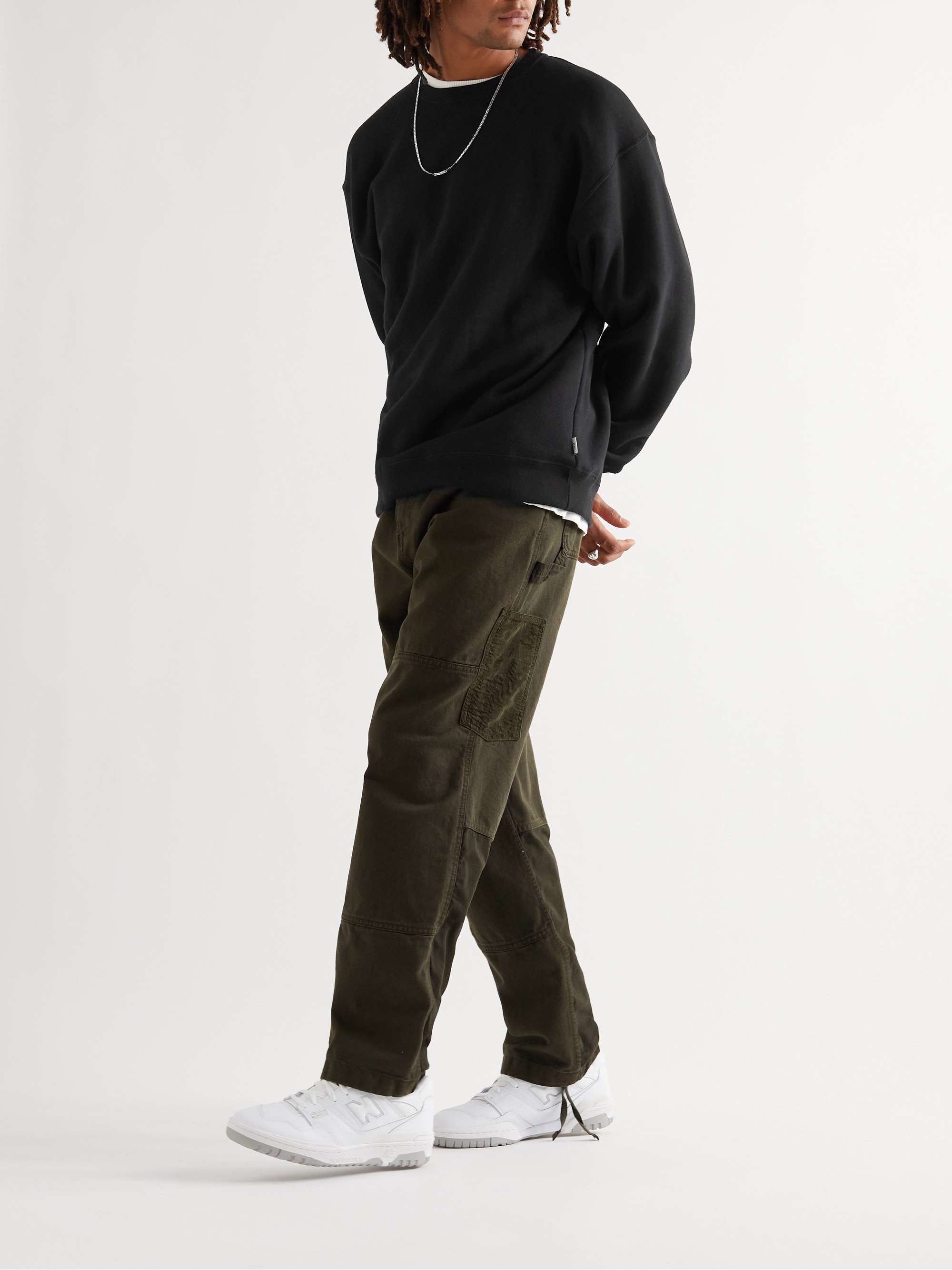 WTAPS® Logo-Appliquéd Cotton-Jersey Sweatshirt