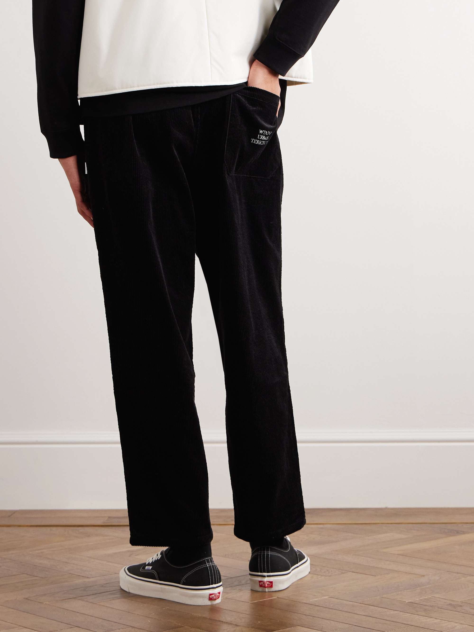 WTAPS® Seagull 04 Straight-Leg Washed-Denim Drawstring Trousers