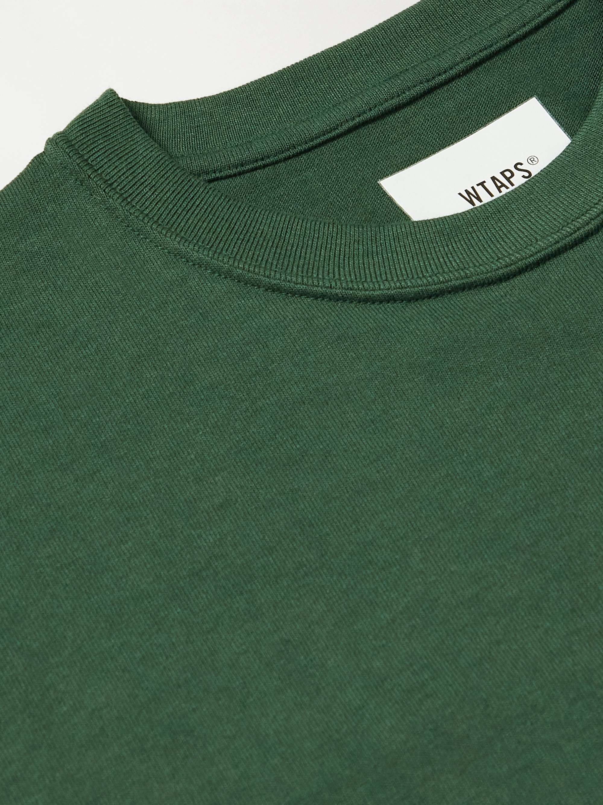 WTAPS® Printed Logo-Appliquéd Cotton-Jersey T-Shirt