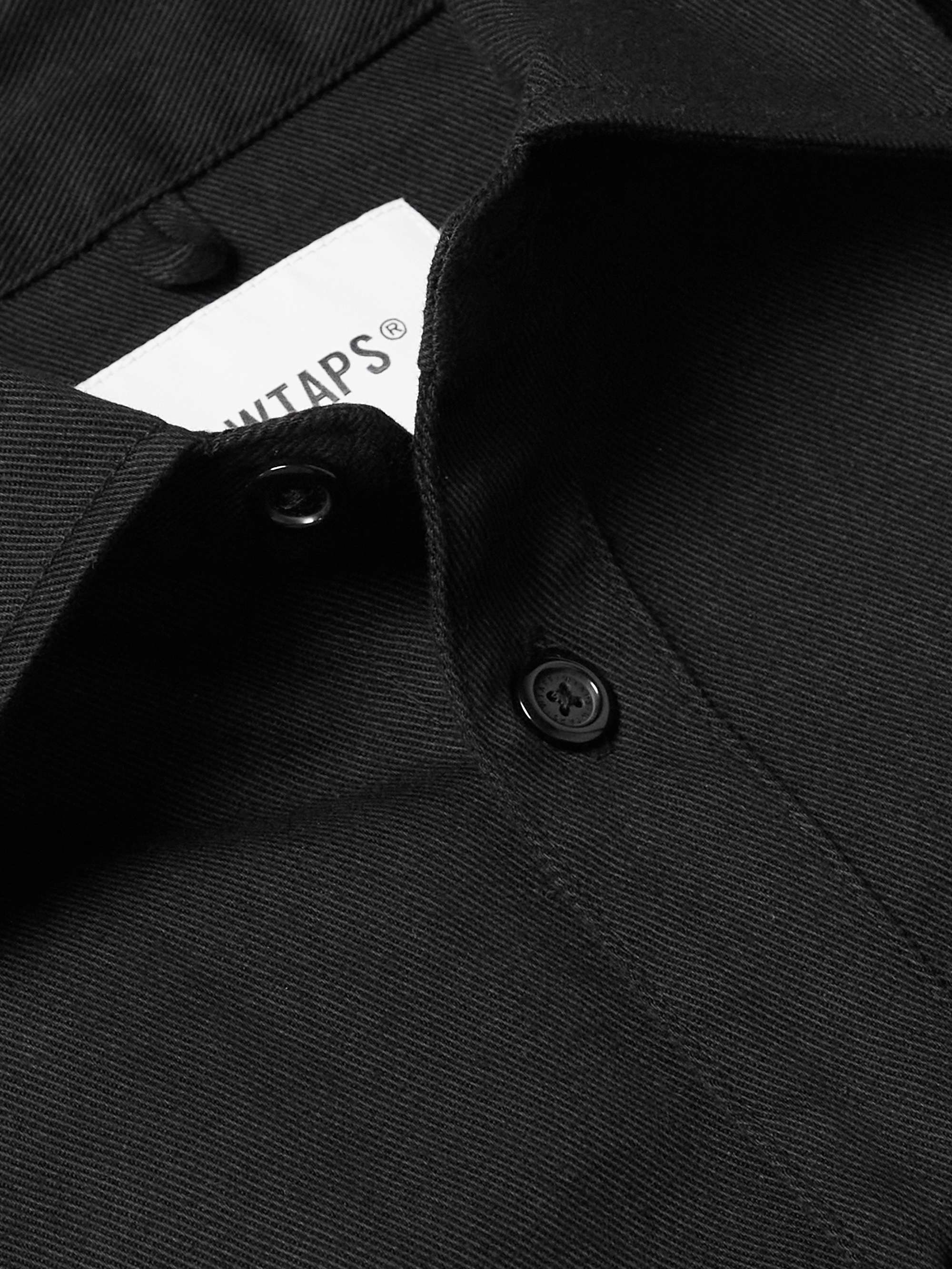WTAPS® Wcpo Logo-Appliquéd Cotton-Gabardine Shirt