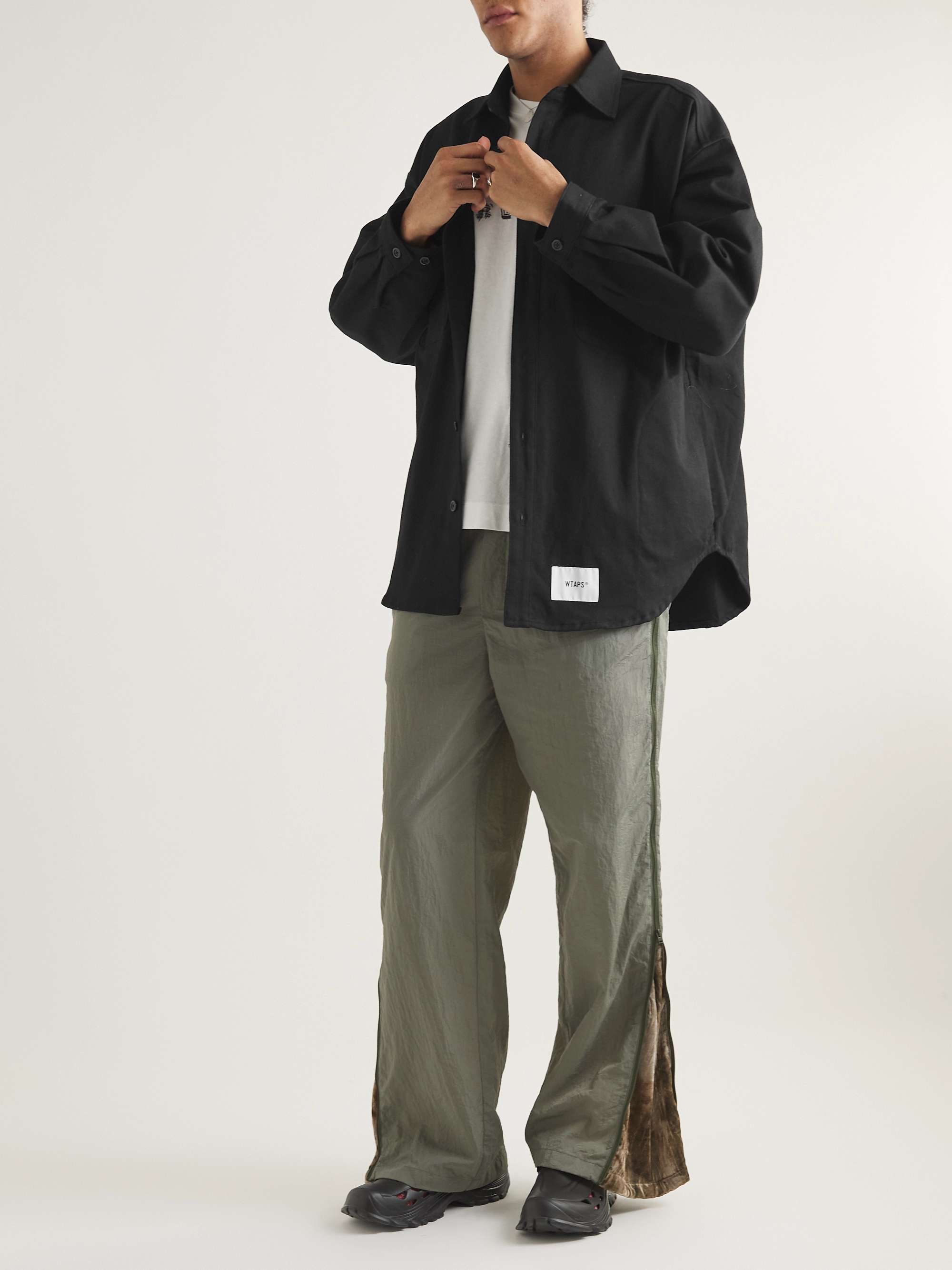 Wcpo Logo-Appliquéd Cotton-Gabardine Shirt