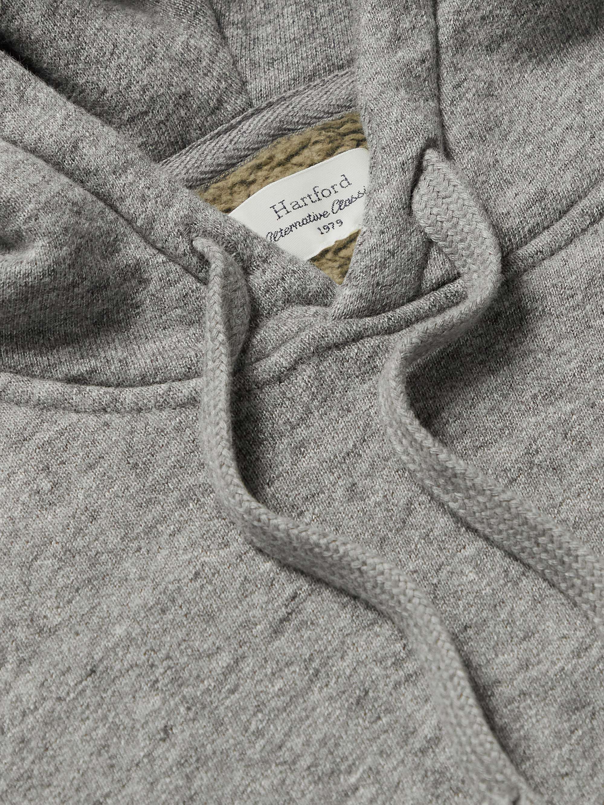 HARTFORD Brushed Cotton-Jersey Hoodie
