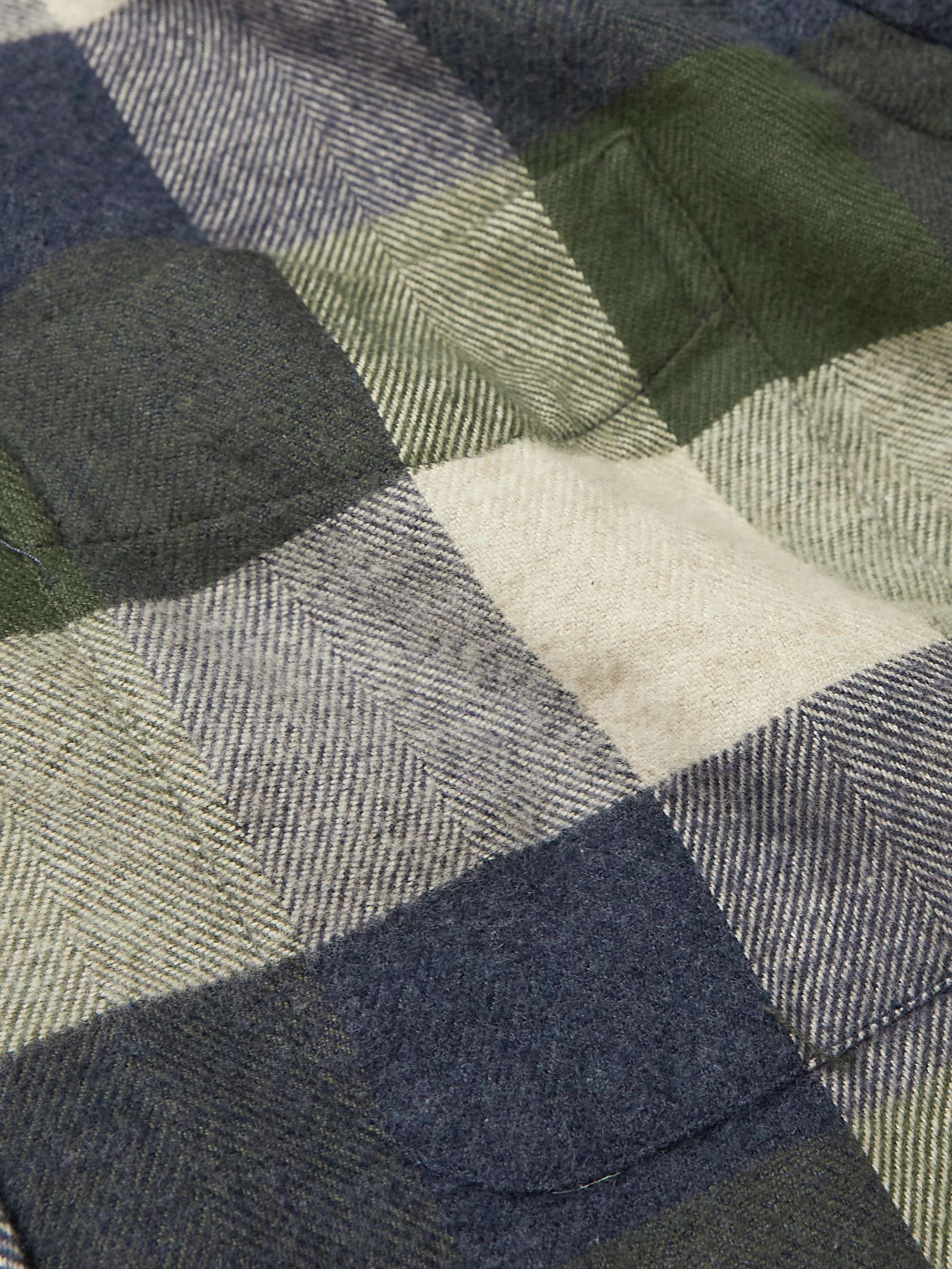 HARTFORD Pitt Button-Down Collar Checked Cotton-Flannel Shirt