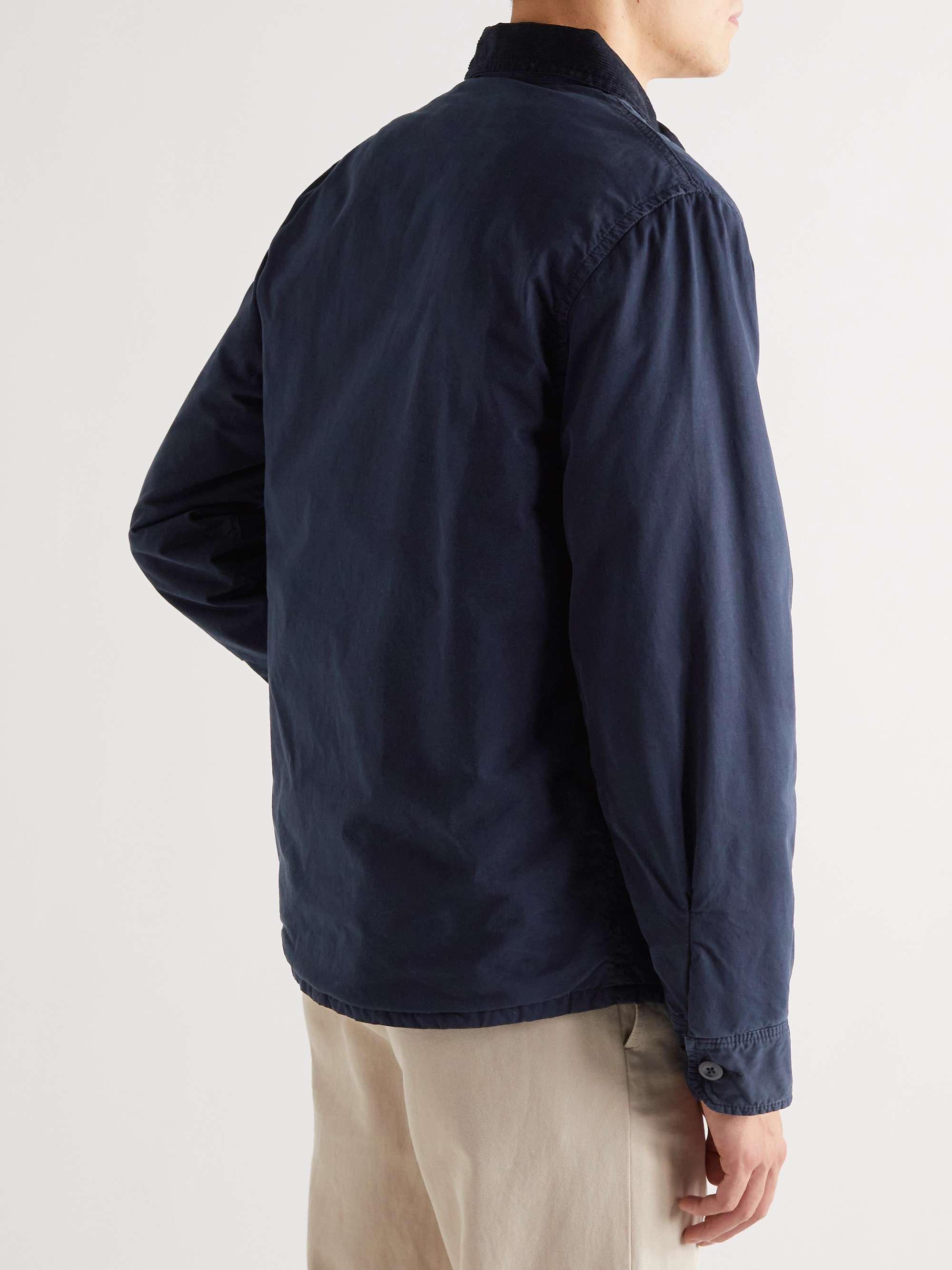 HARTFORD Jemmy Padded Corduroy-Trimmed Cotton Jacket
