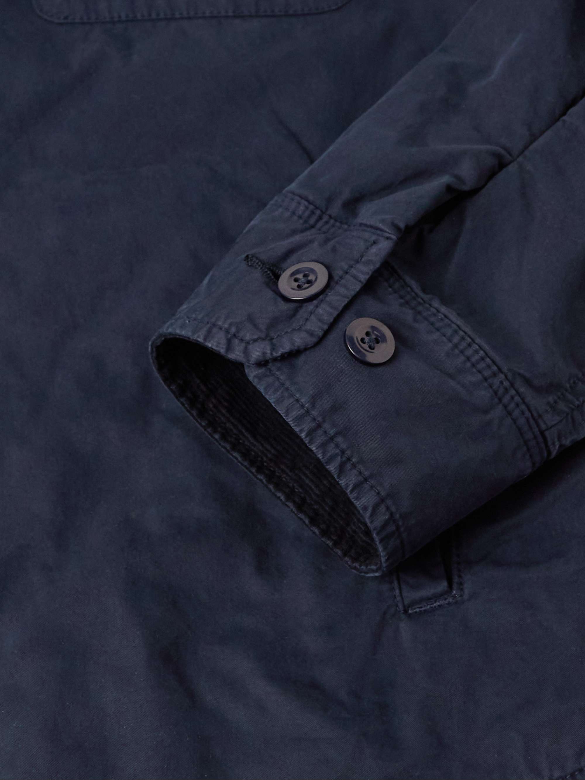 HARTFORD Jemmy Padded Corduroy-Trimmed Cotton Jacket