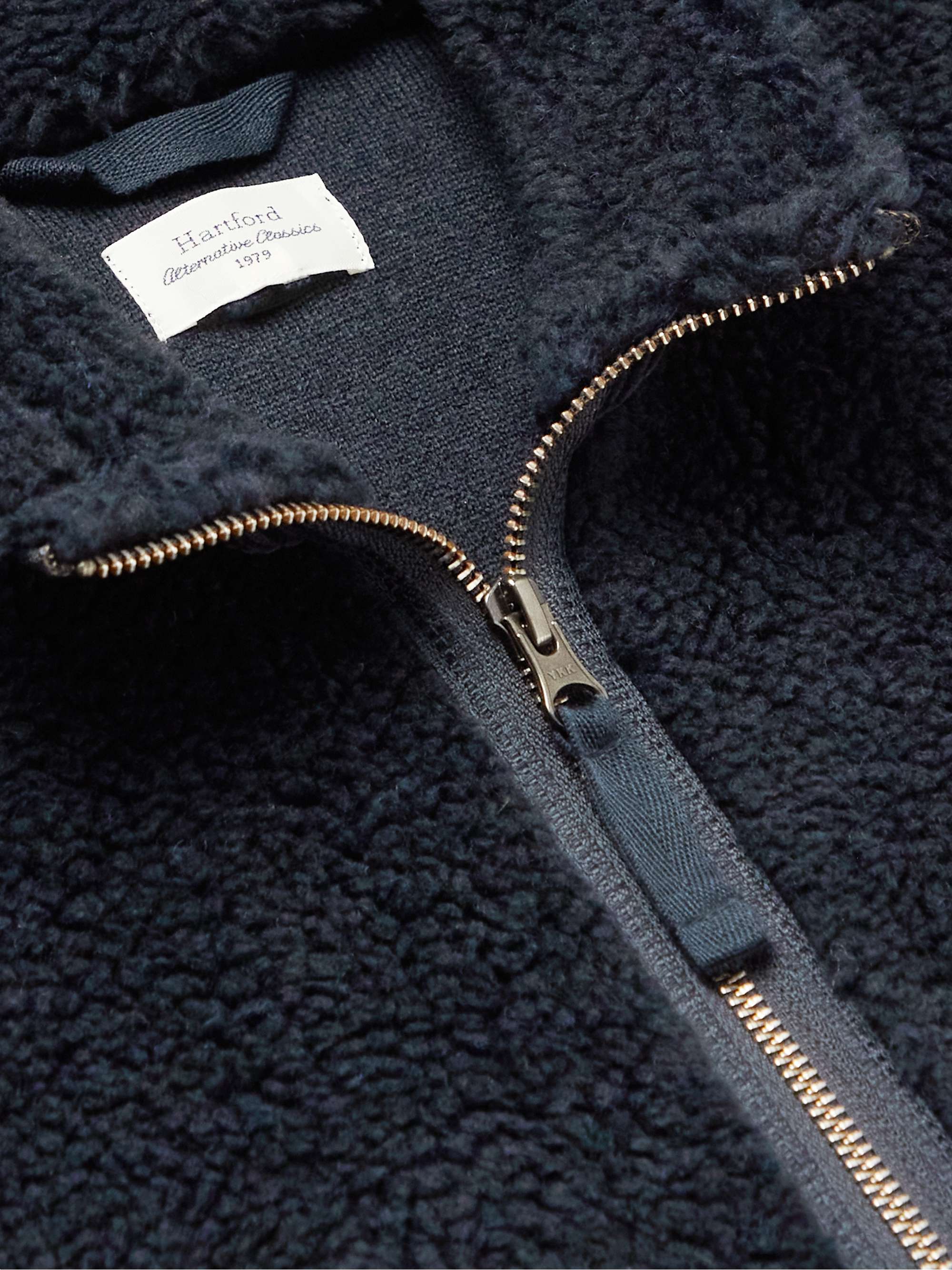 HARTFORD Cotton-Corduroy Panelled Fleece Gilet